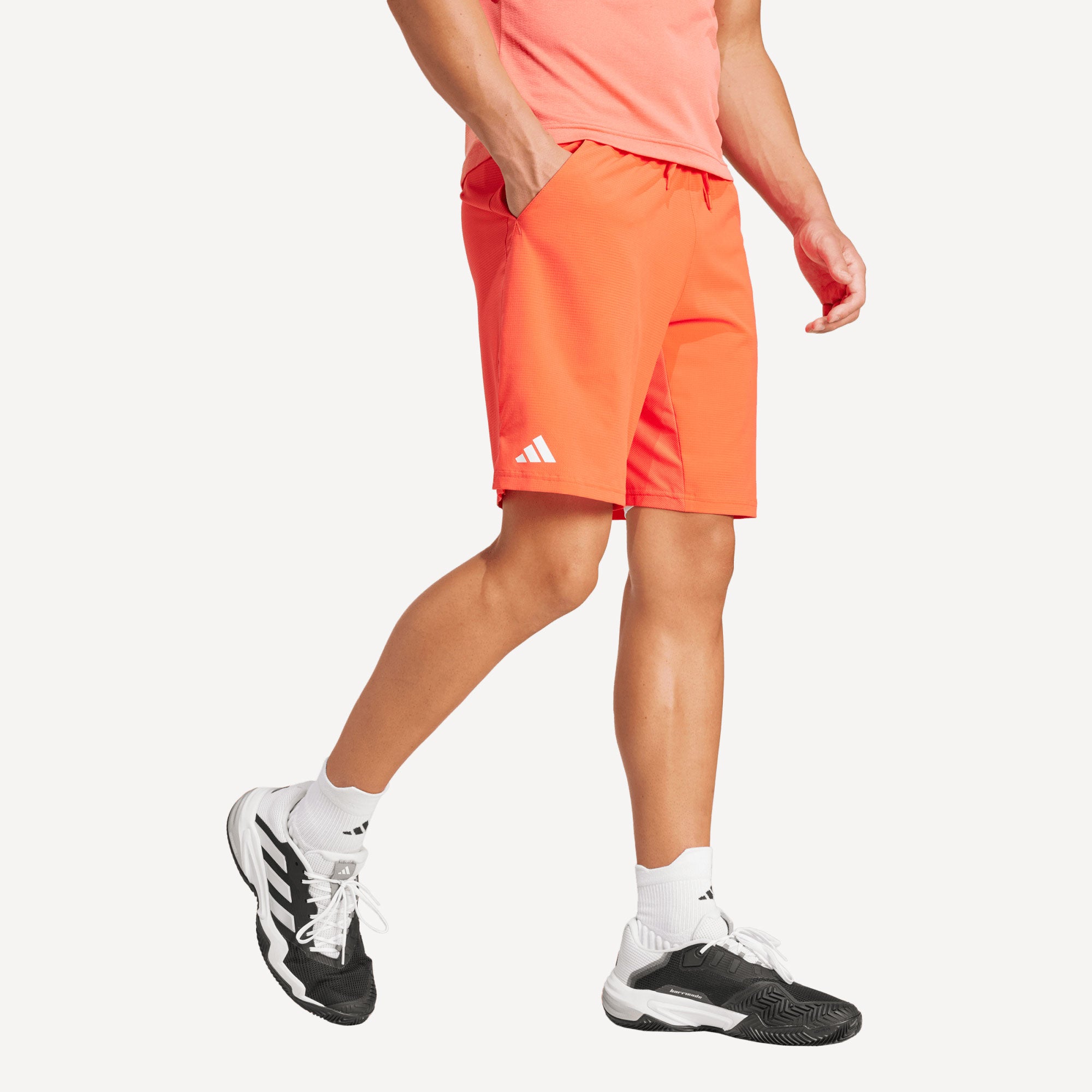 adidas Gameset Men's Ergo 7-Inch Tennis Shorts - Red (3)