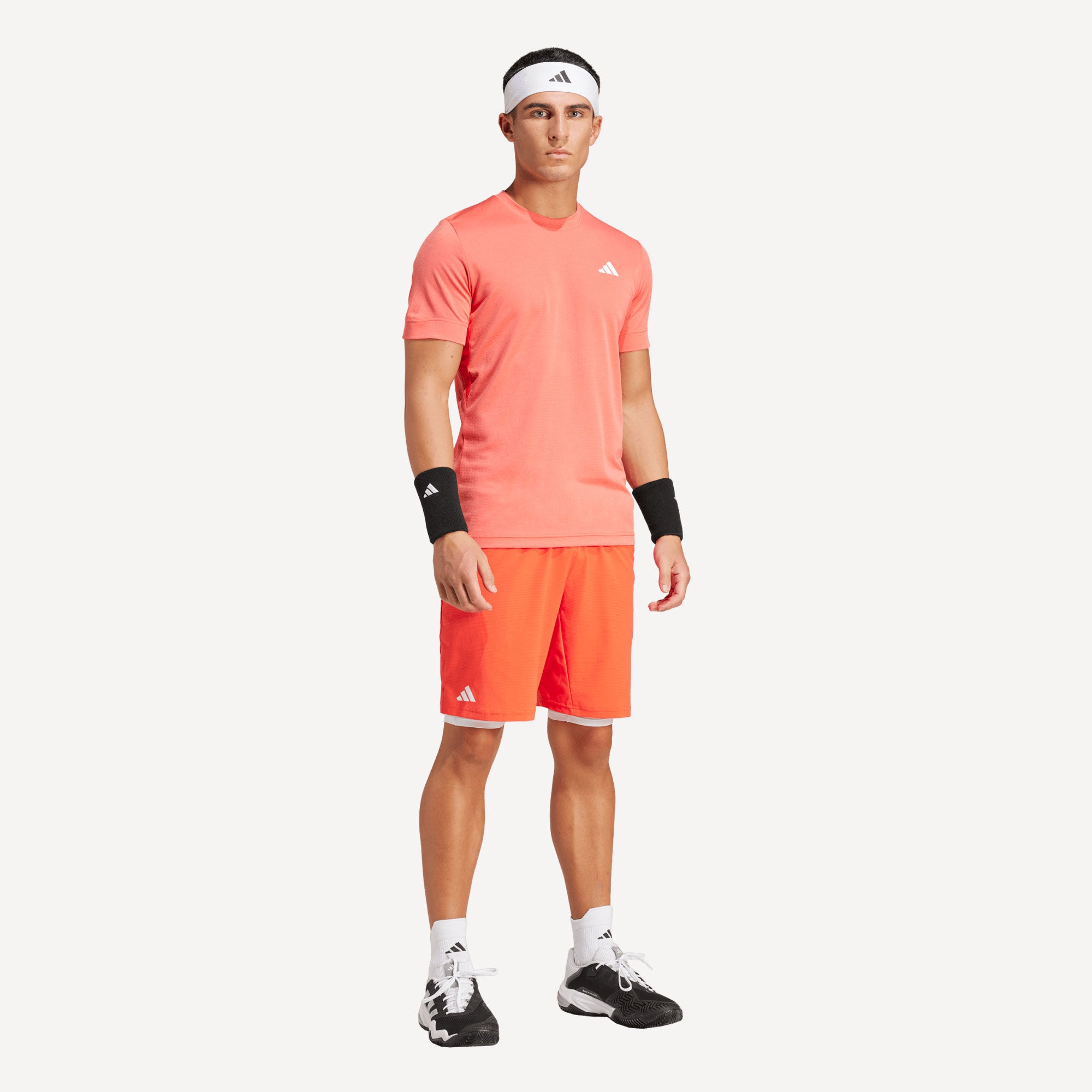 adidas Gameset Men's Ergo 7-Inch Tennis Shorts - Red (4)