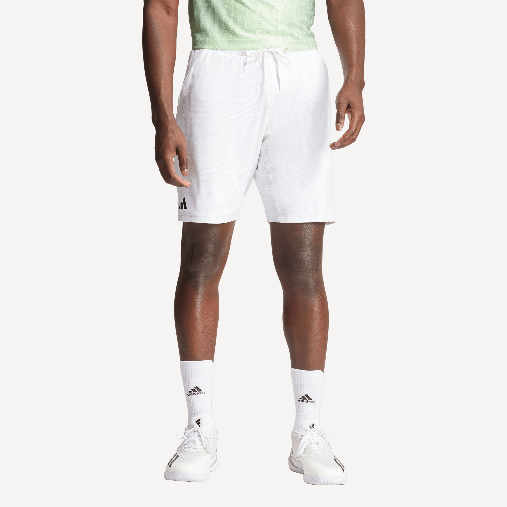 adidas Gameset Men's Ergo 7-Inch Tennis Shorts - White (1)