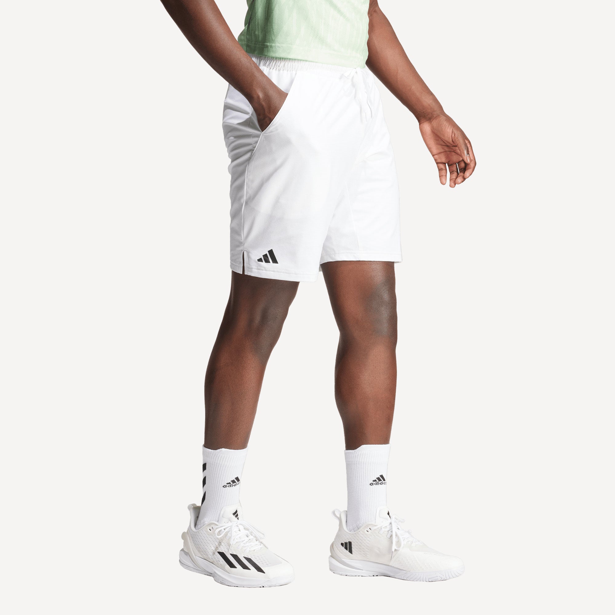 adidas Gameset Men's Ergo 7-Inch Tennis Shorts - White (3)