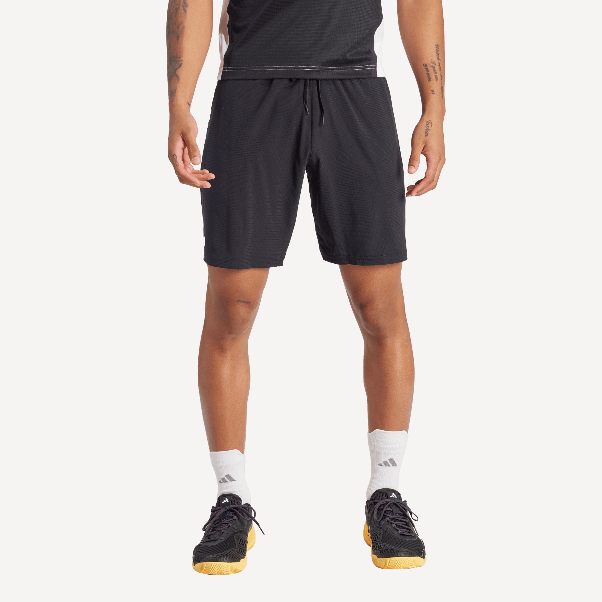 adidas Gameset Men's Ergo 7-Inch Tennis Shorts - Black (1)