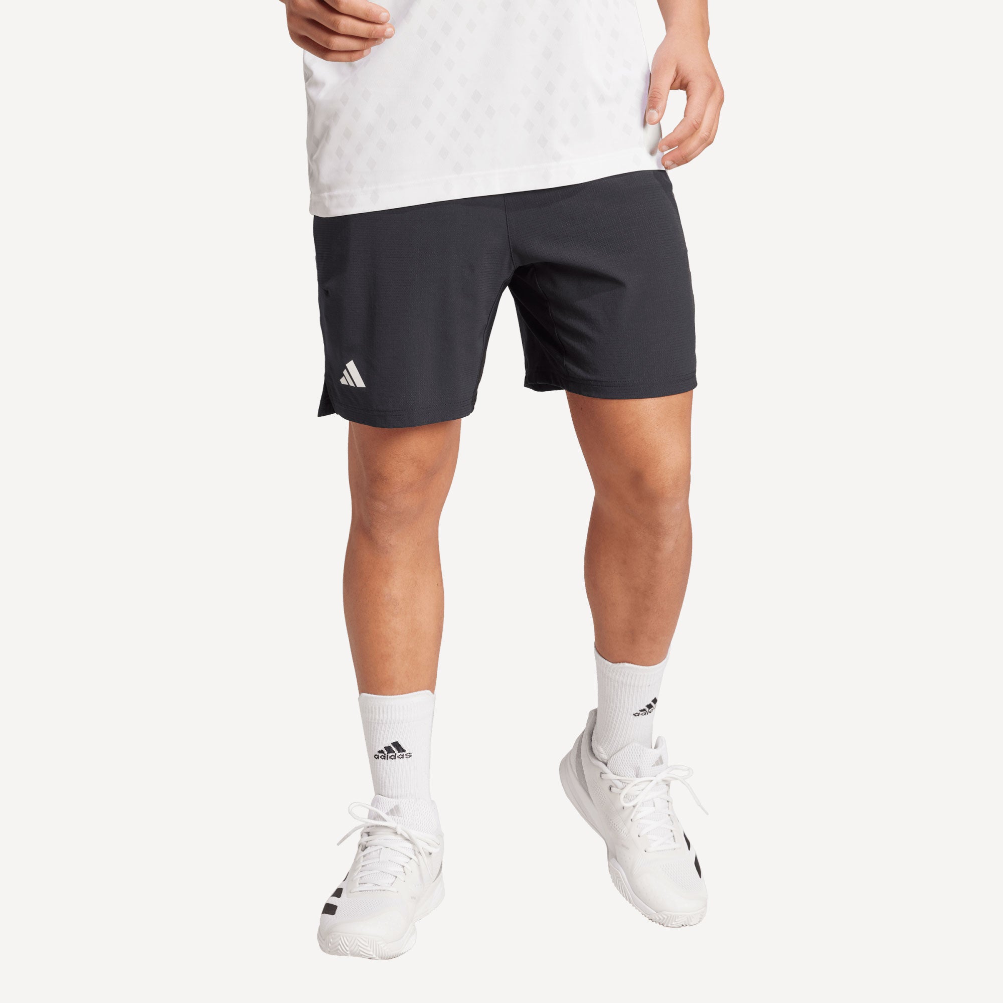 adidas Gameset Men's Ergo 7-Inch Tennis Shorts - Black (1)