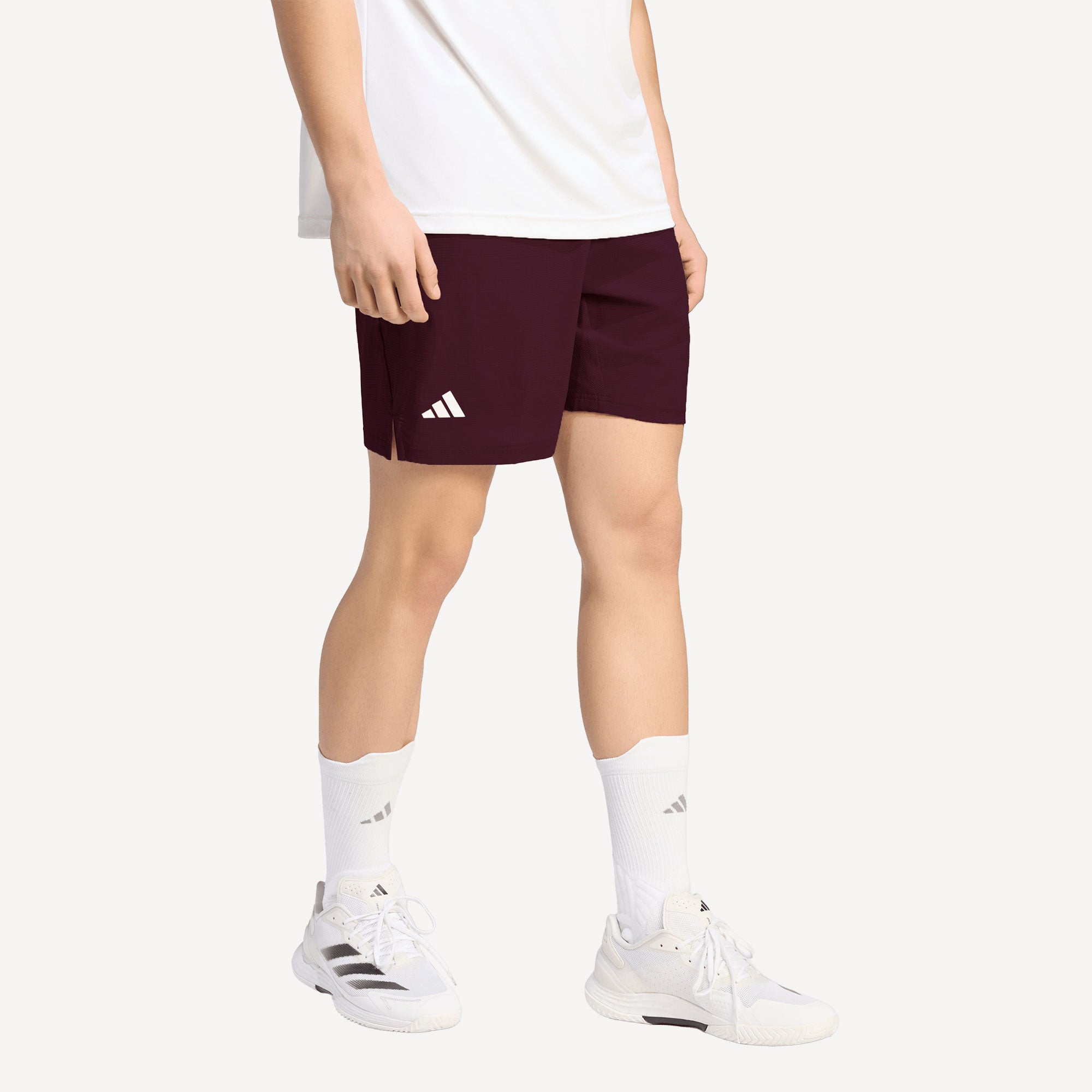 adidas Gameset Men's Ergo 7-Inch Tennis Shorts - Red (1)