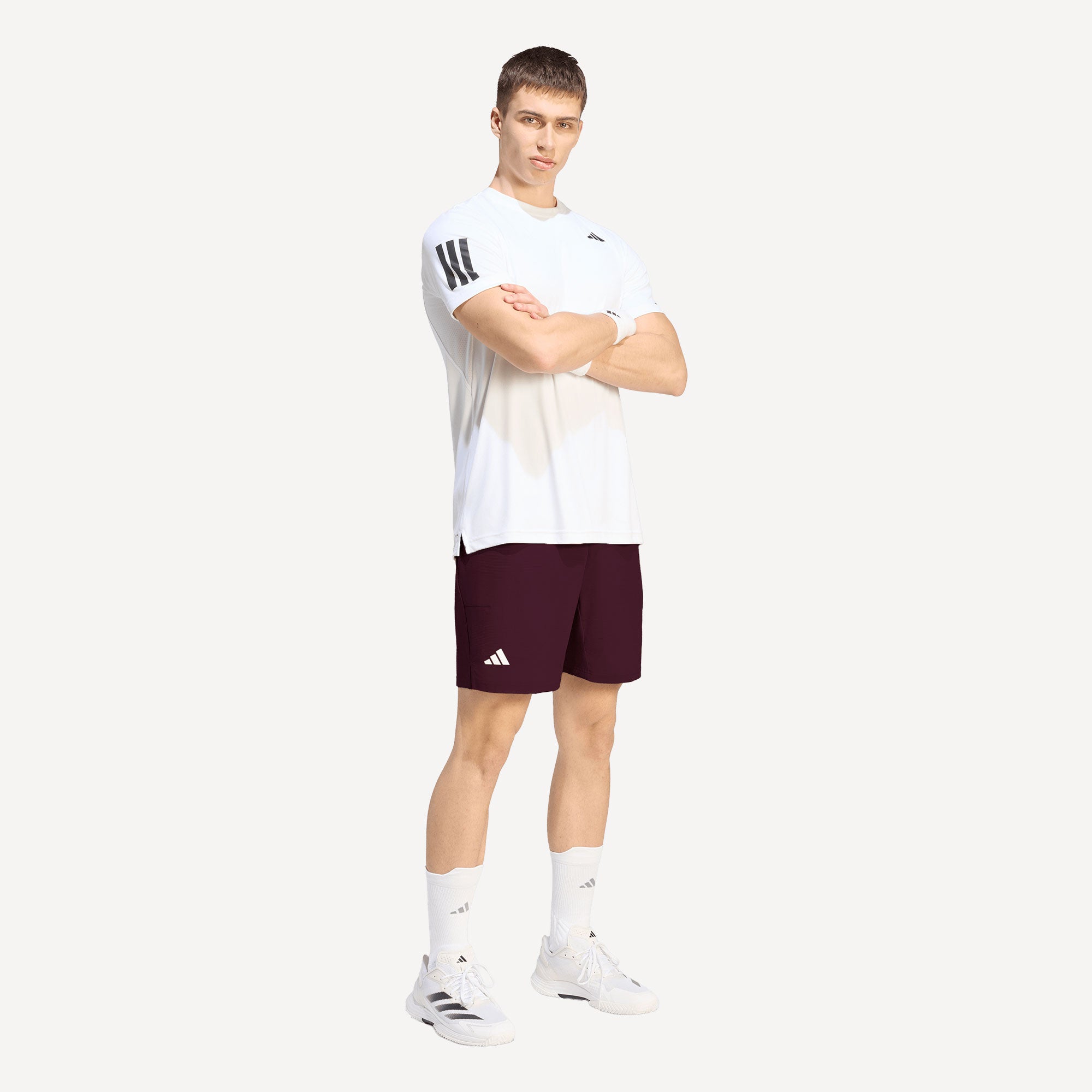 adidas Gameset Men's Ergo 7-Inch Tennis Shorts - Red (3)