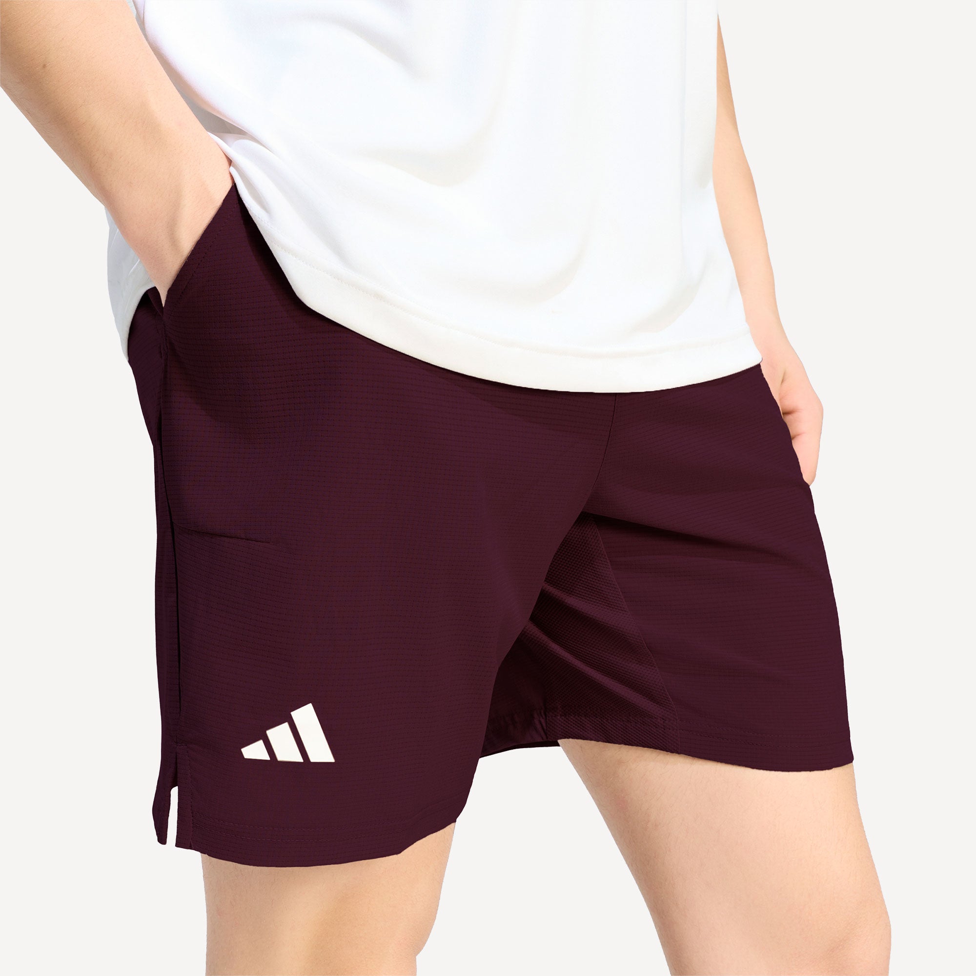 adidas Gameset Men's Ergo 7-Inch Tennis Shorts - Red (4)