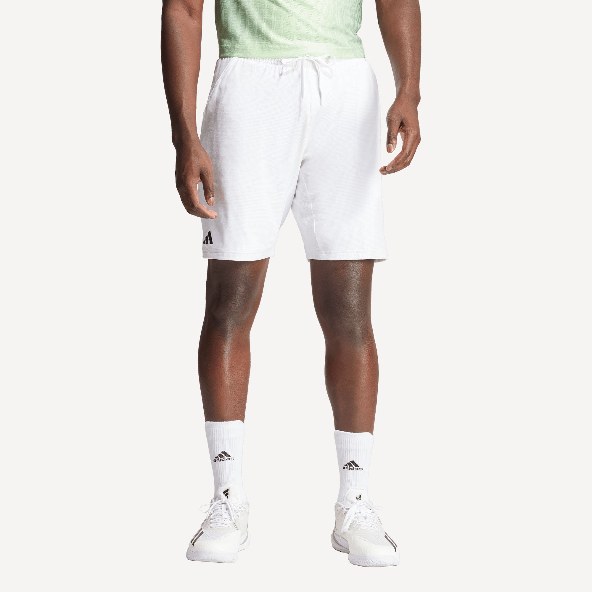 adidas Gameset Men's Ergo 9-Inch Tennis Shorts - White (1)