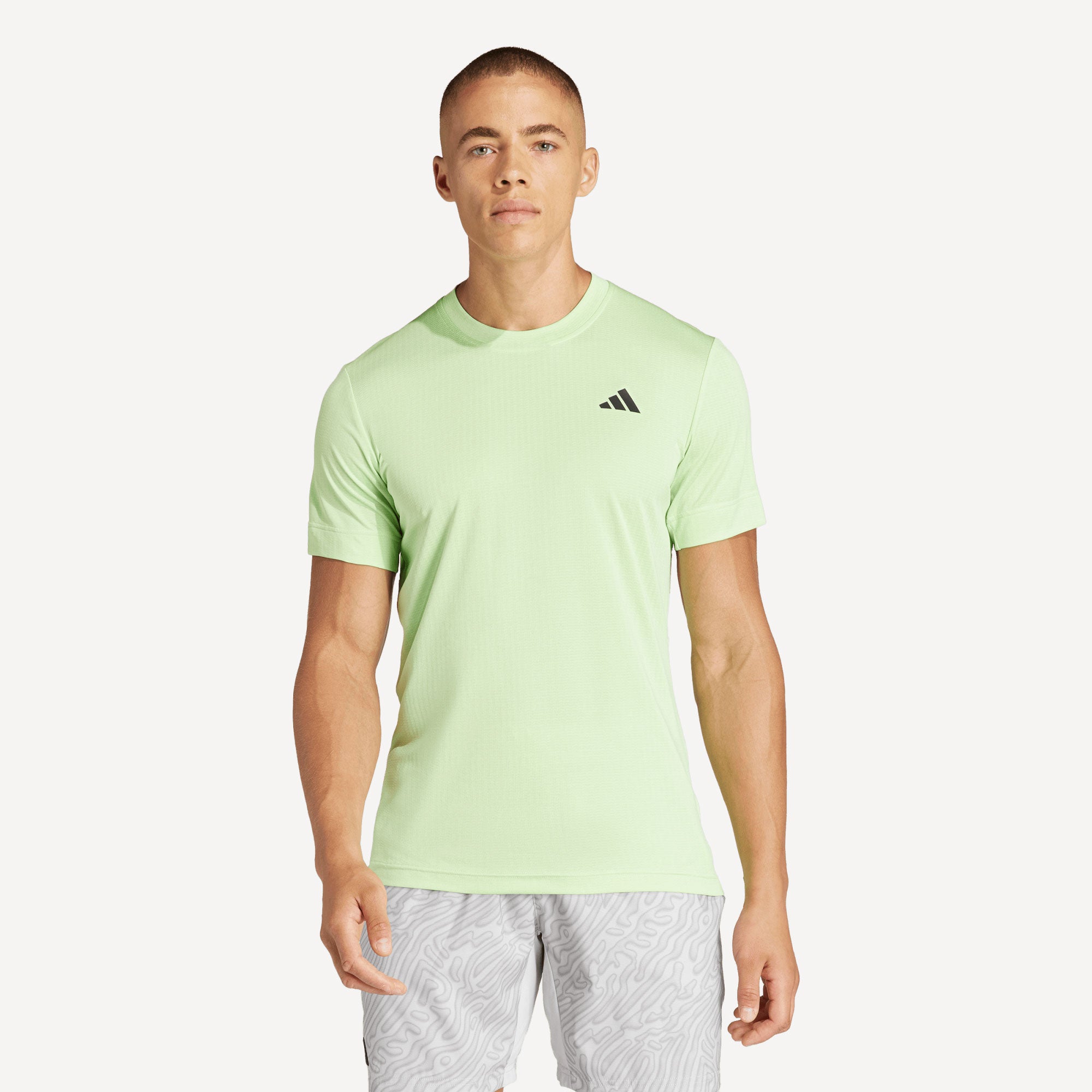 adidas Gameset Men's Freelift Tennis Shirt - Green (1)