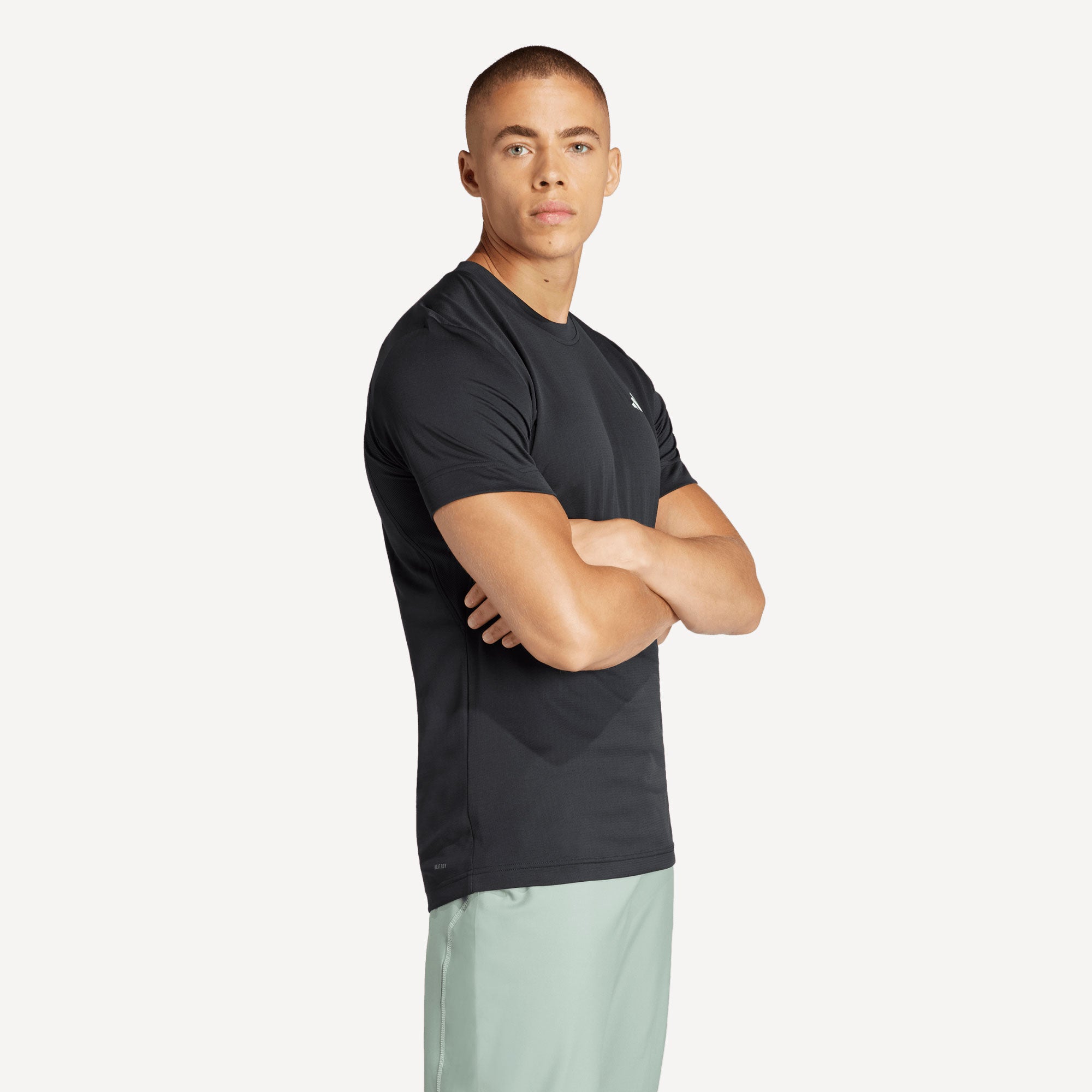 adidas Gameset Men's Freelift Tennis Shirt - Black (3)