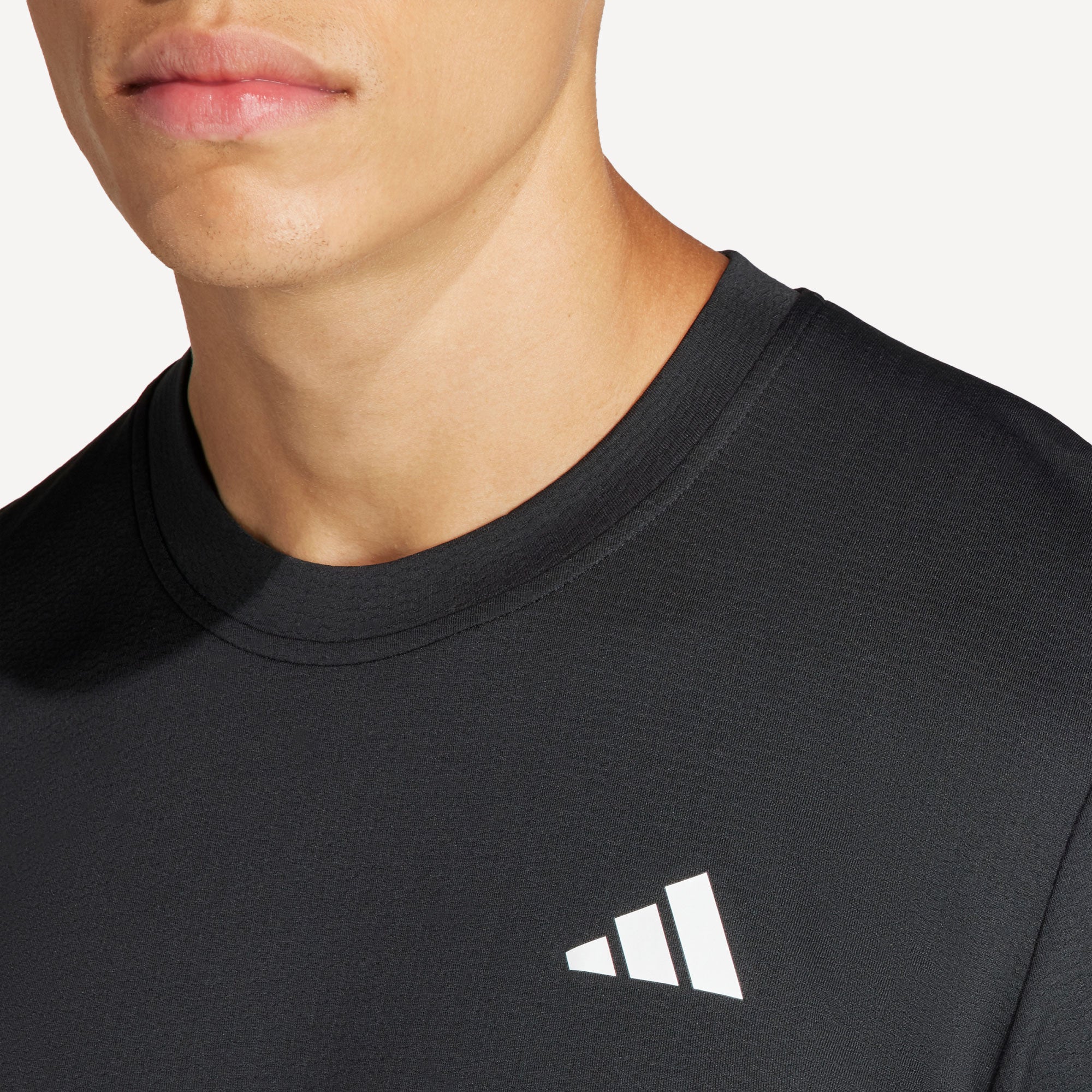 adidas Gameset Men's Freelift Tennis Shirt - Black (4)