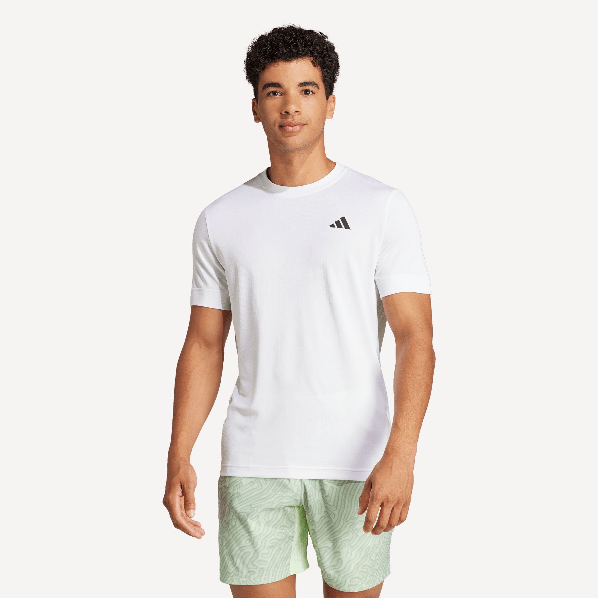 adidas Gameset Men's Freelift Tennis Shirt - White (1)
