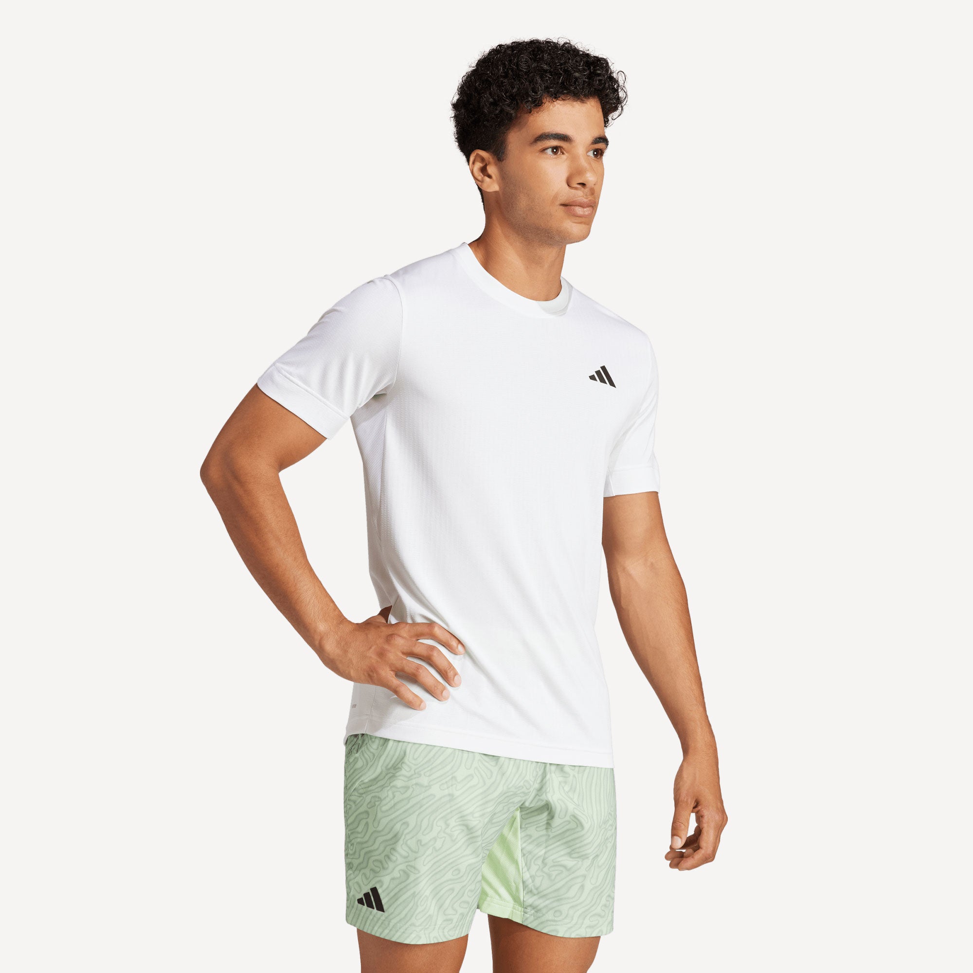 adidas Gameset Men's Freelift Tennis Shirt - White (3)