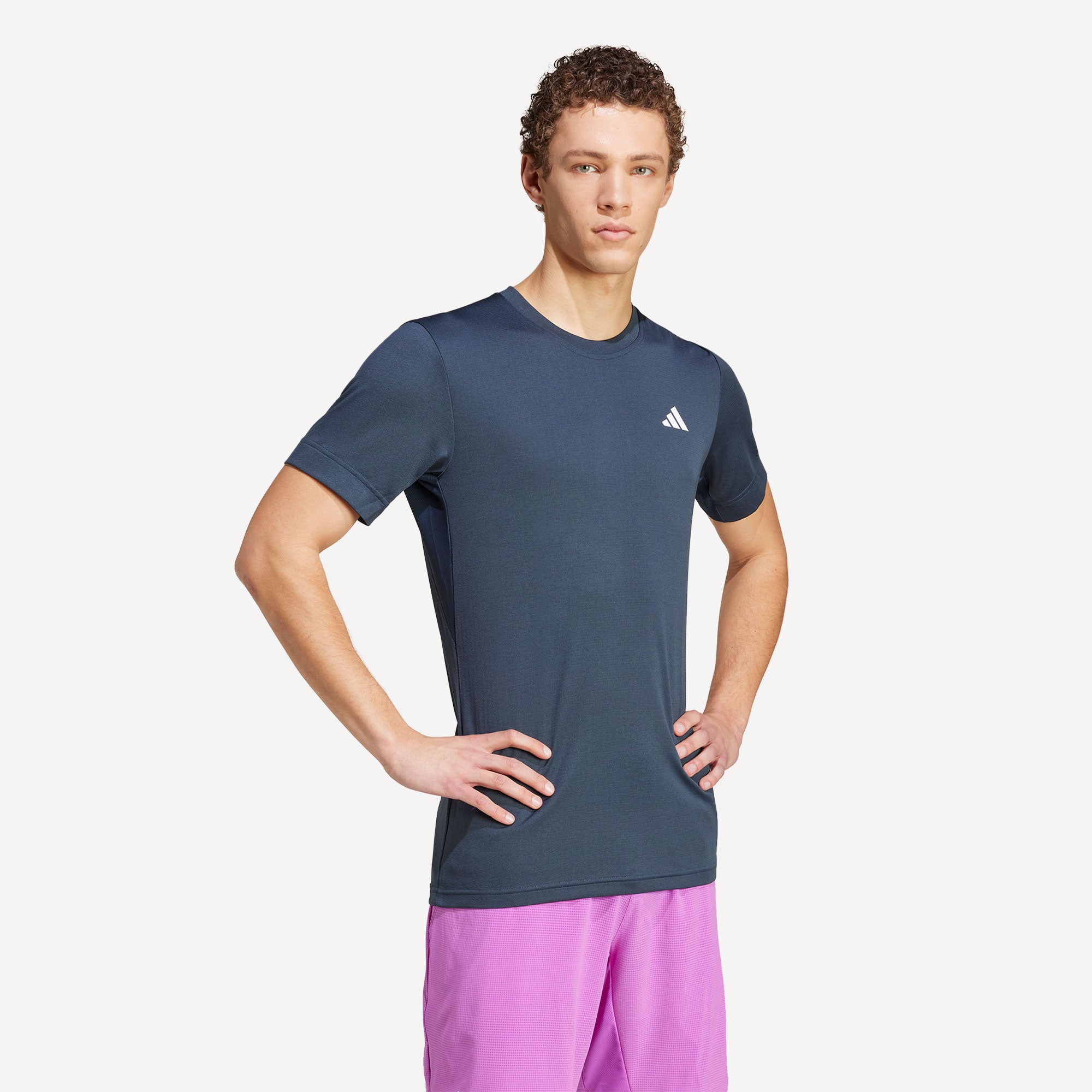 adidas Gameset Men's Freelift Tennis Shirt - Blue (3)