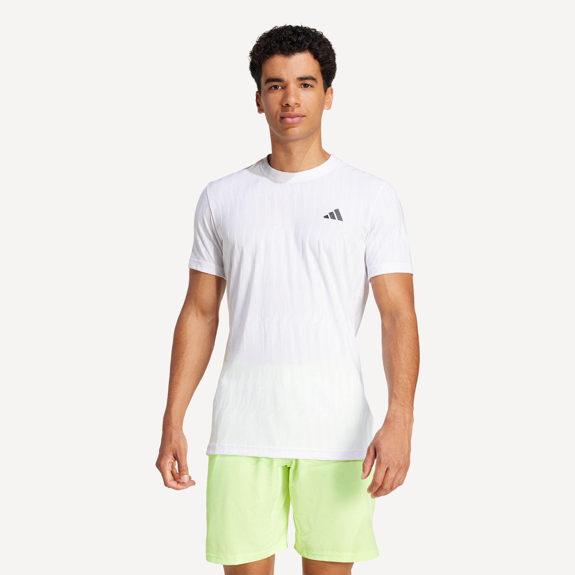 adidas Gameset Men's Freelift Tennis Shirt - White (1)