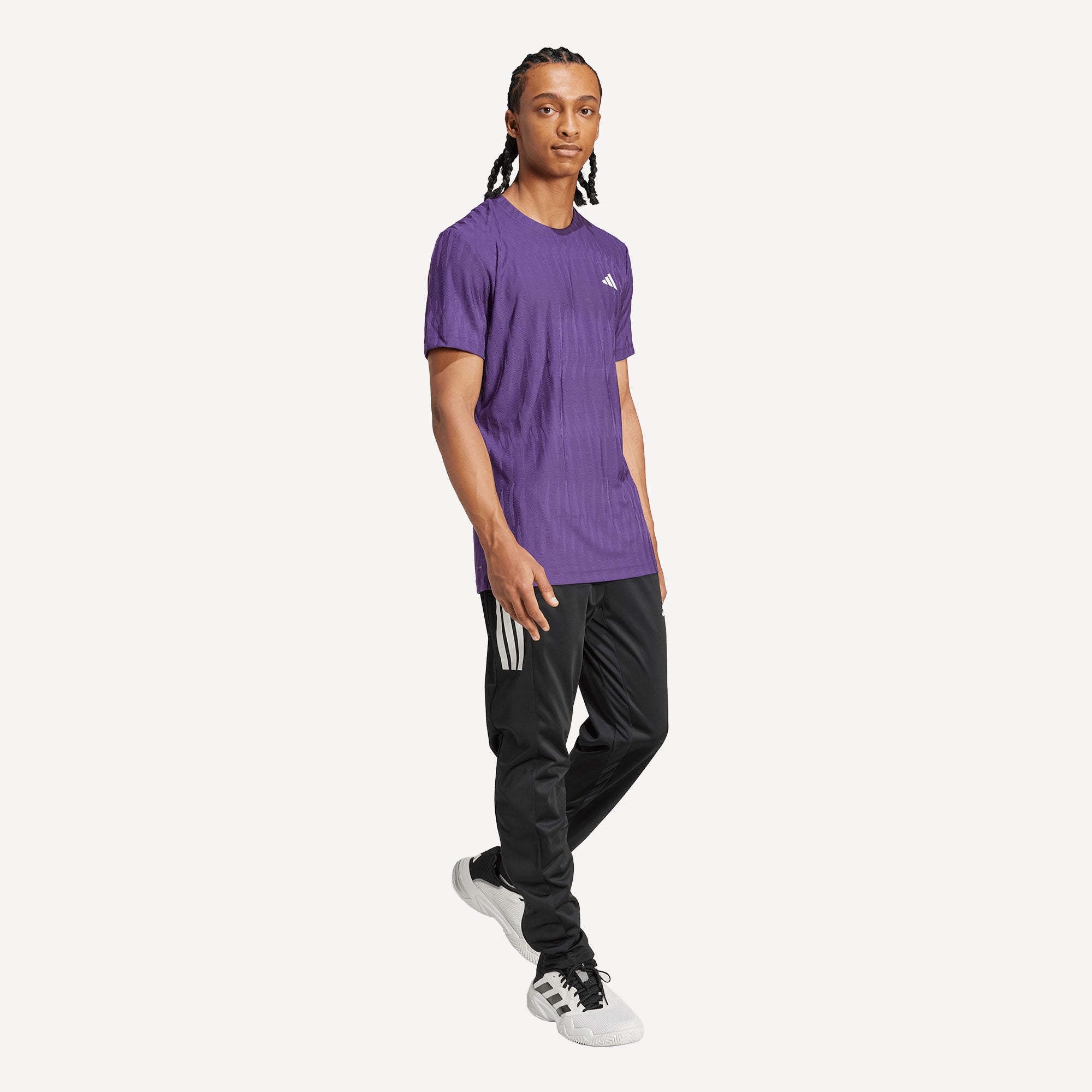 adidas Gameset Men's Freelift Tennis Shirt - Purple | Tennis Only