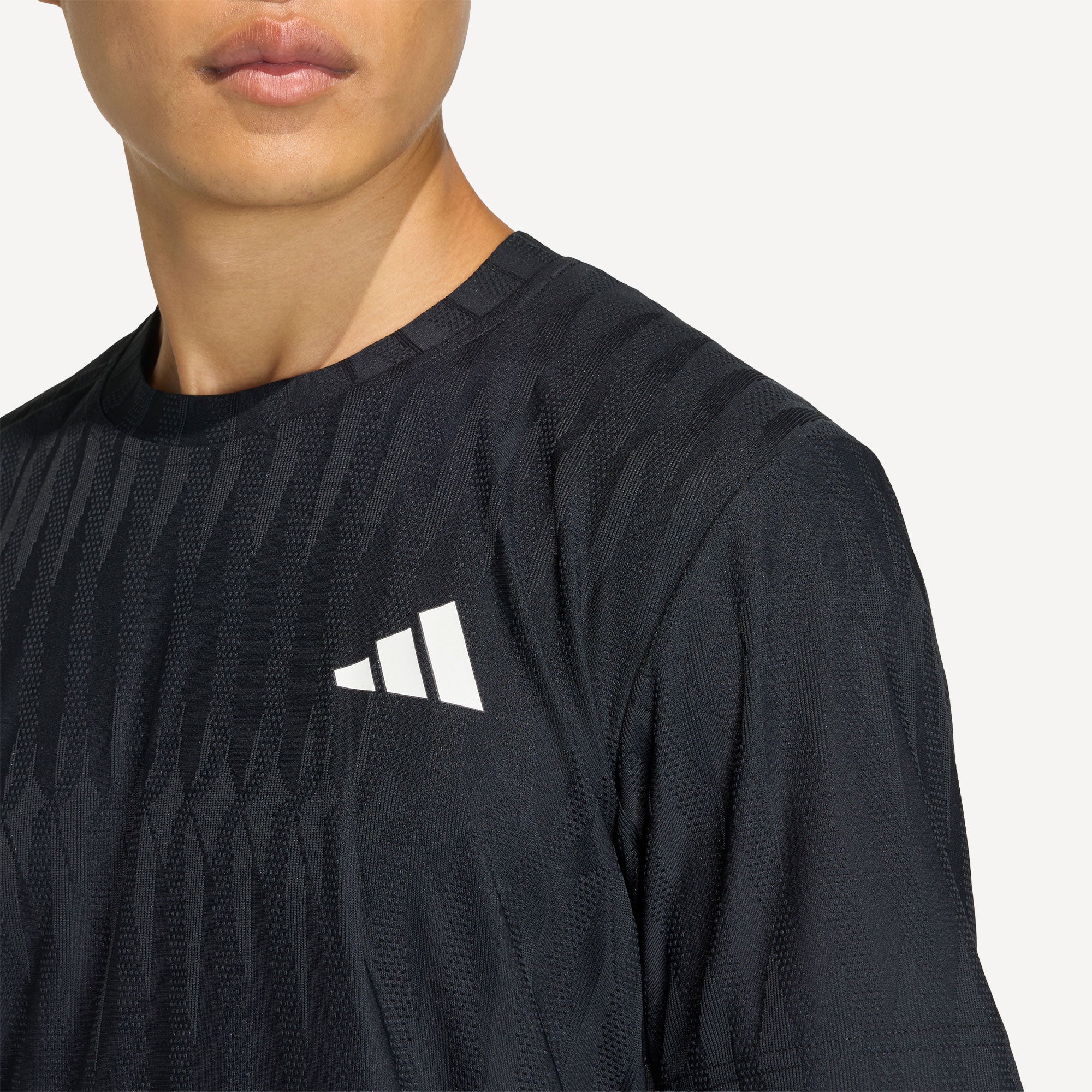 adidas Gameset Men's Freelift Tennis Shirt - Black (4)