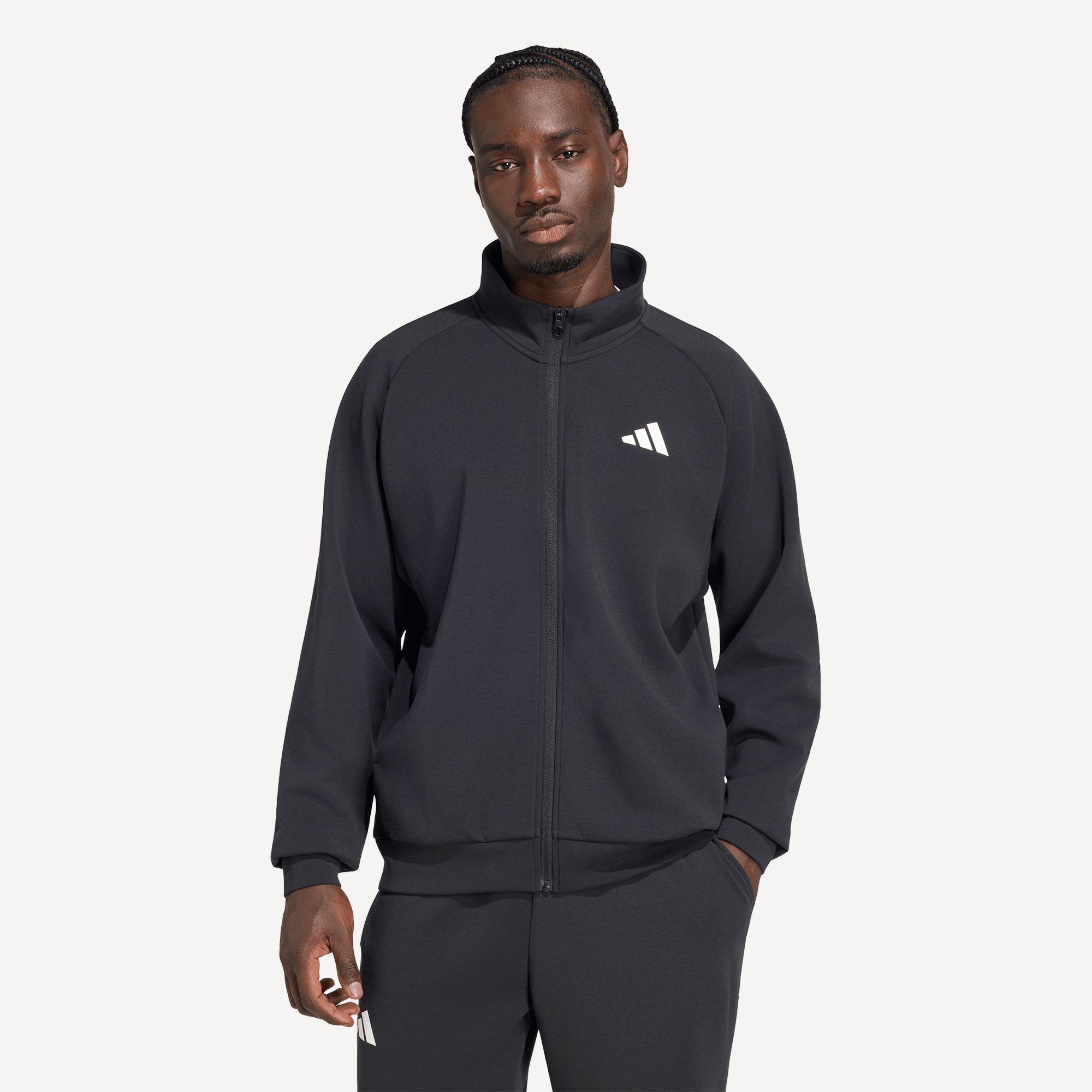adidas Gameset Men's Tennis Jacket - Black (1)