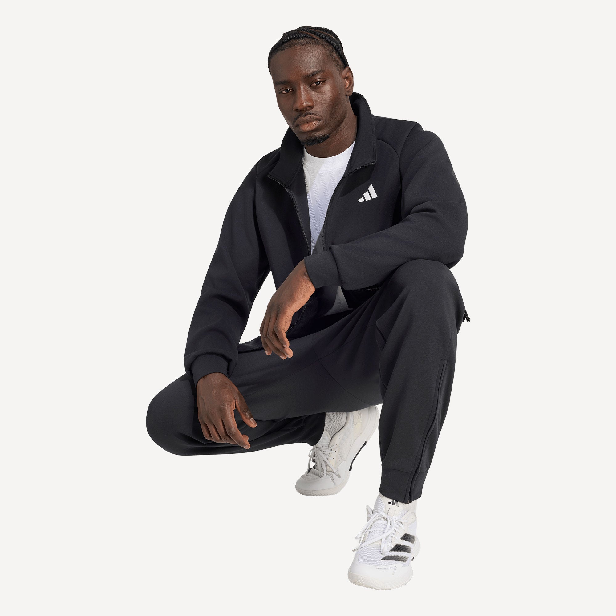 adidas Gameset Men's Tennis Jacket - Black (3)