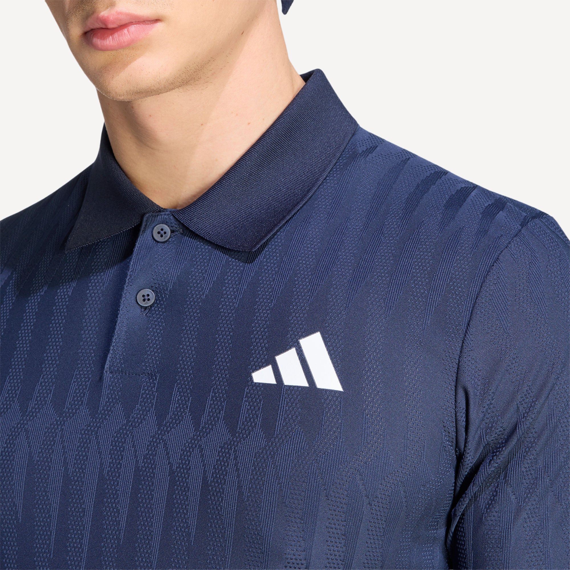 adidas Gameset Men's Freelift Tennis Polo  - Dark Blue (4)