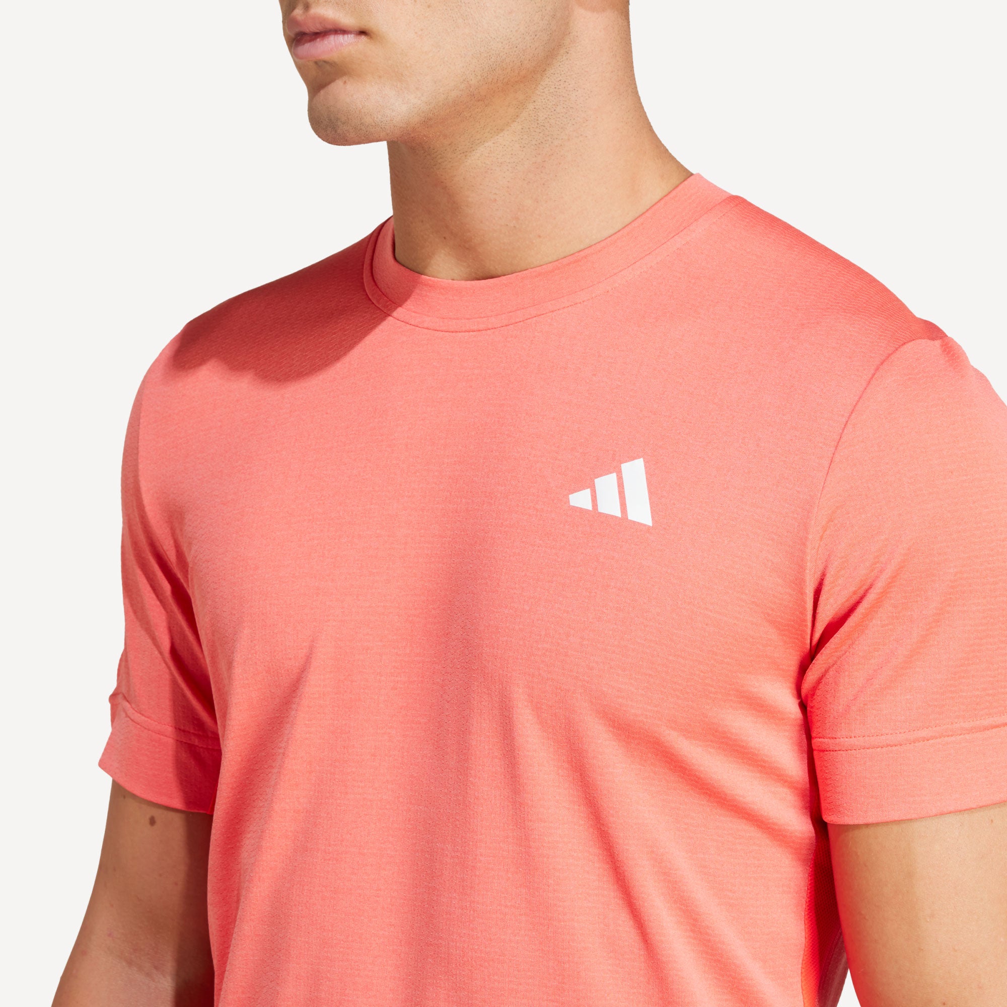 adidas Gameset Men's Freelift Tennis Shirt - Red | Tennis Only