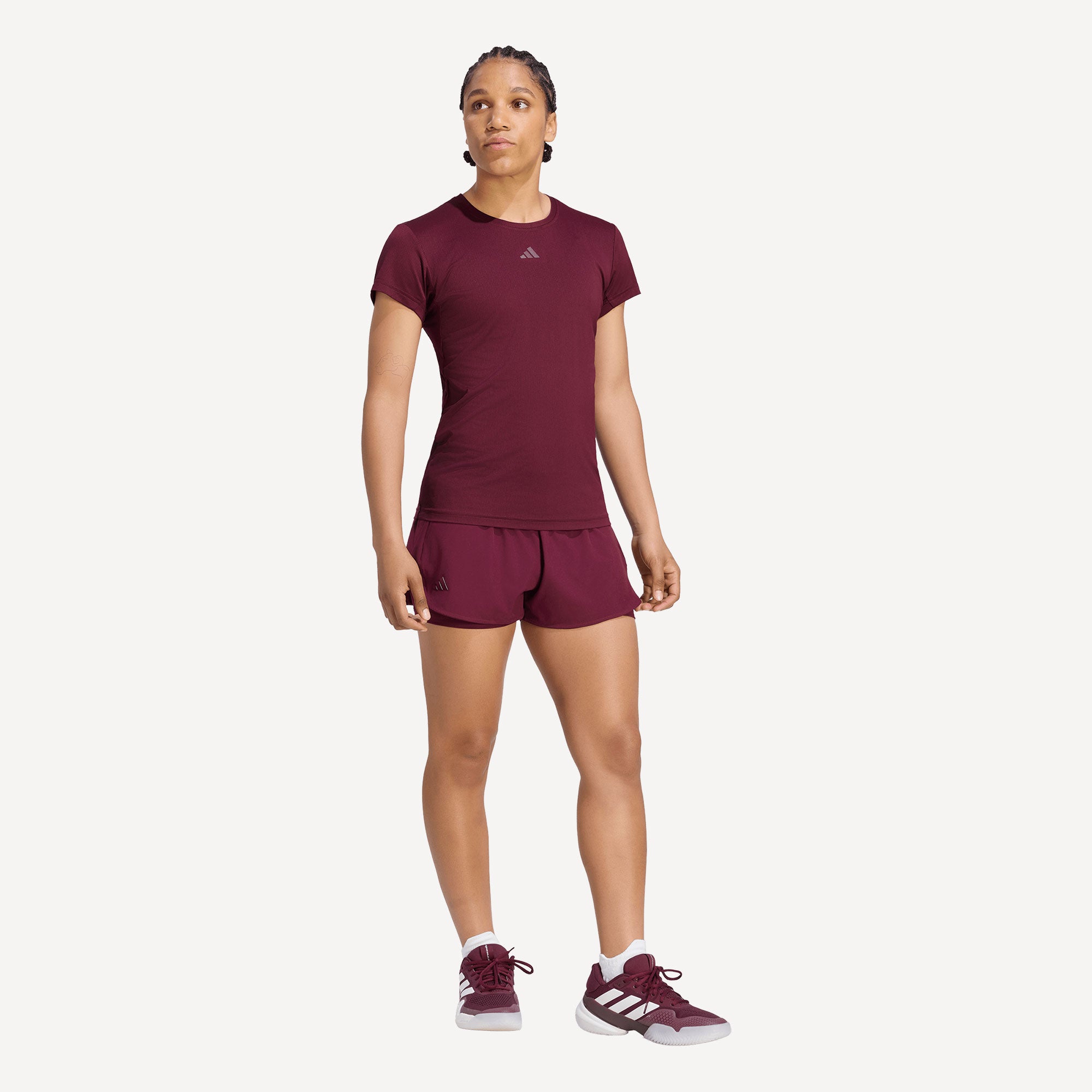 adidas Gameset Women's Freelift Tennis Shirt - Red (3)