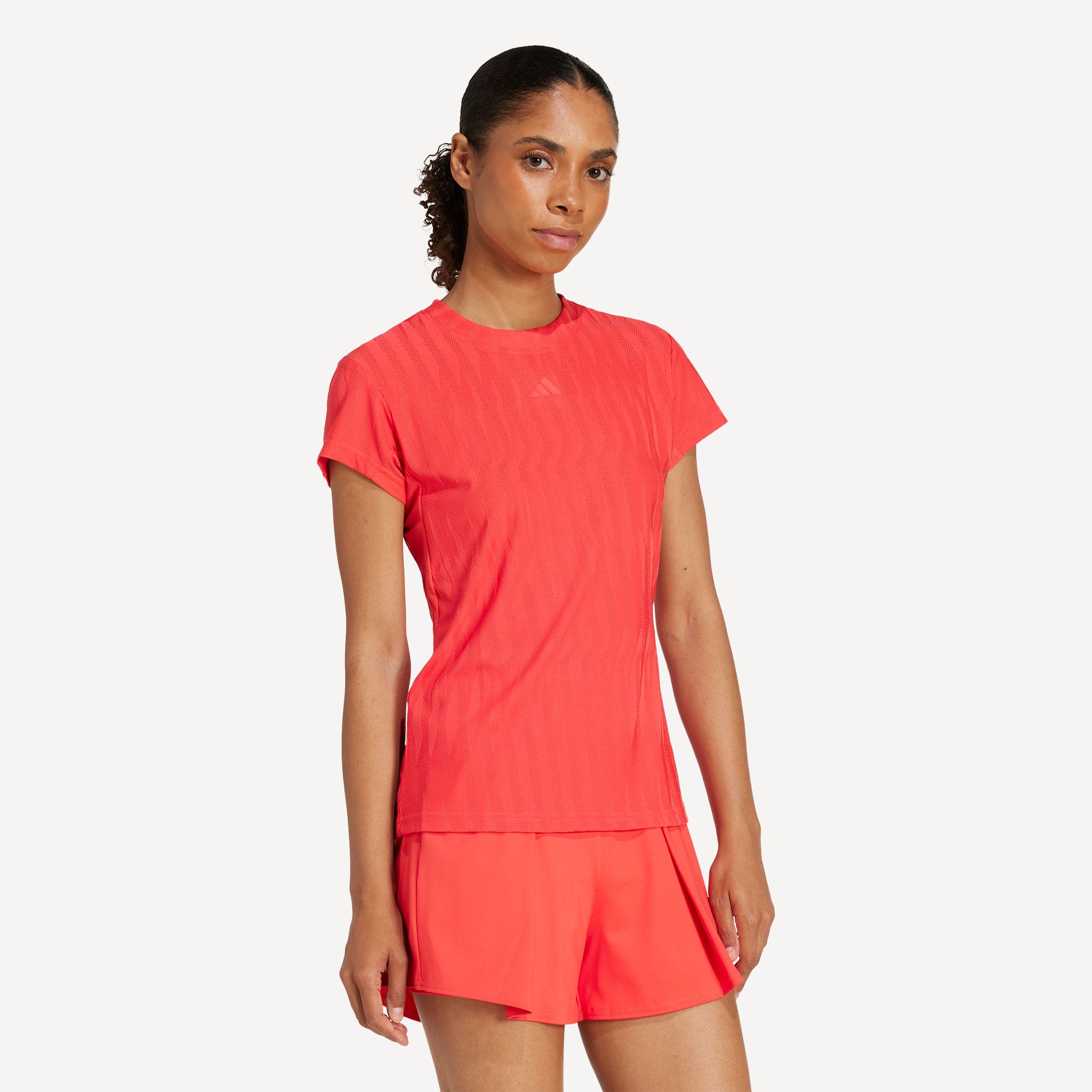 adidas Gameset Women's Freelift Tennis Shirt - Red (3)