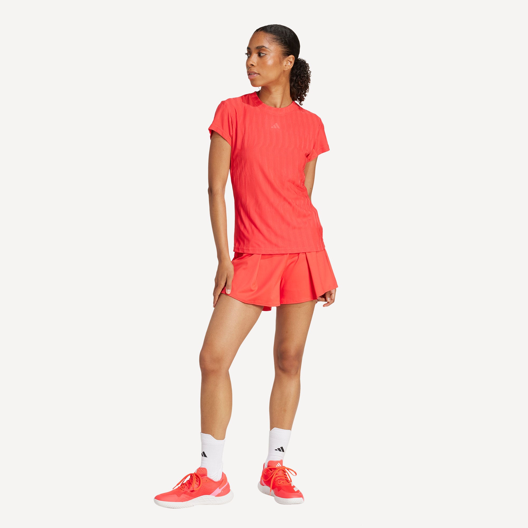 adidas Gameset Women's Freelift Tennis Shirt - Red (4)