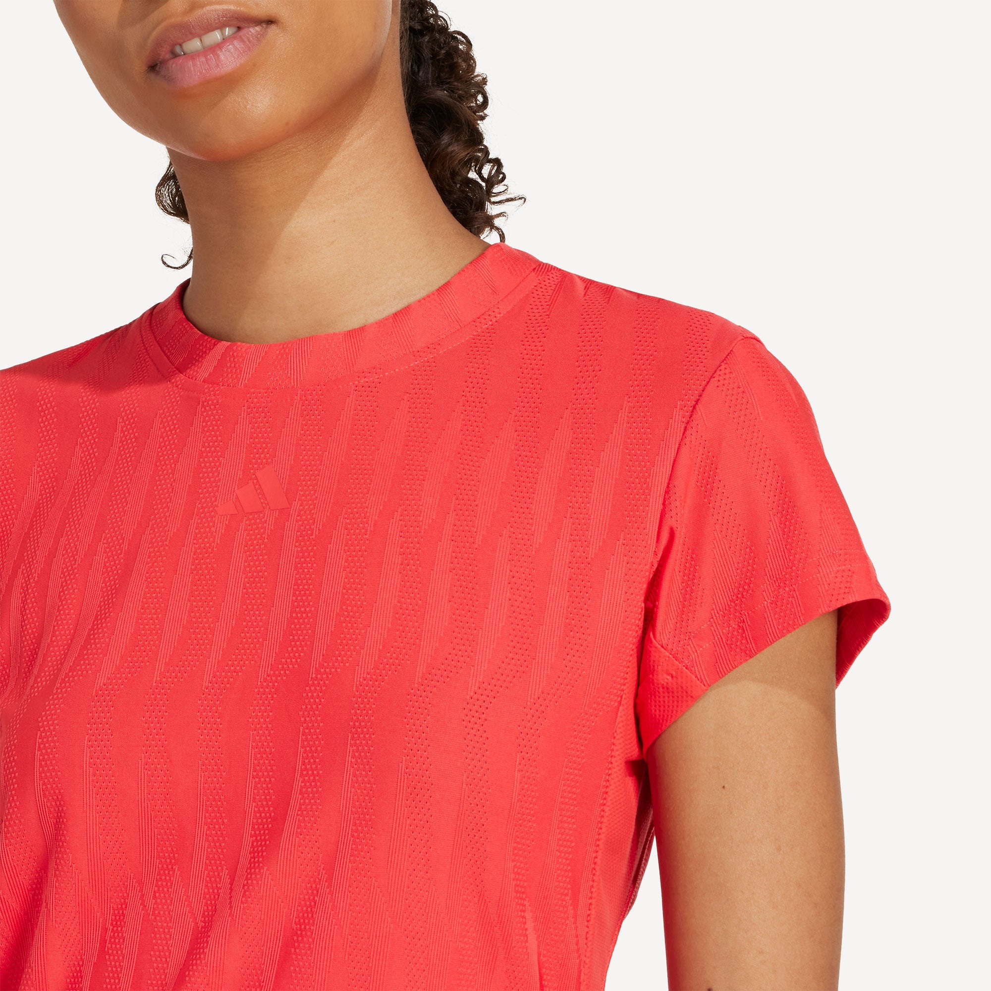 adidas Gameset Women's Freelift Tennis Shirt - Red (6)