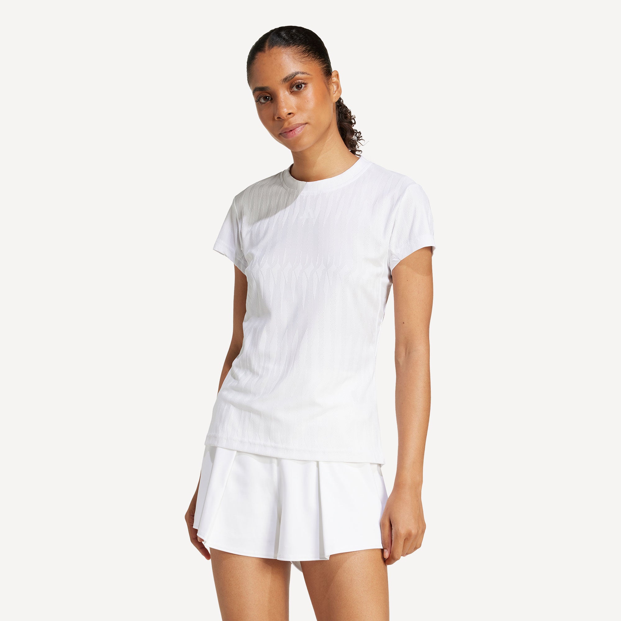 adidas Gameset Women's Freelift Tennis Shirt - White (1)