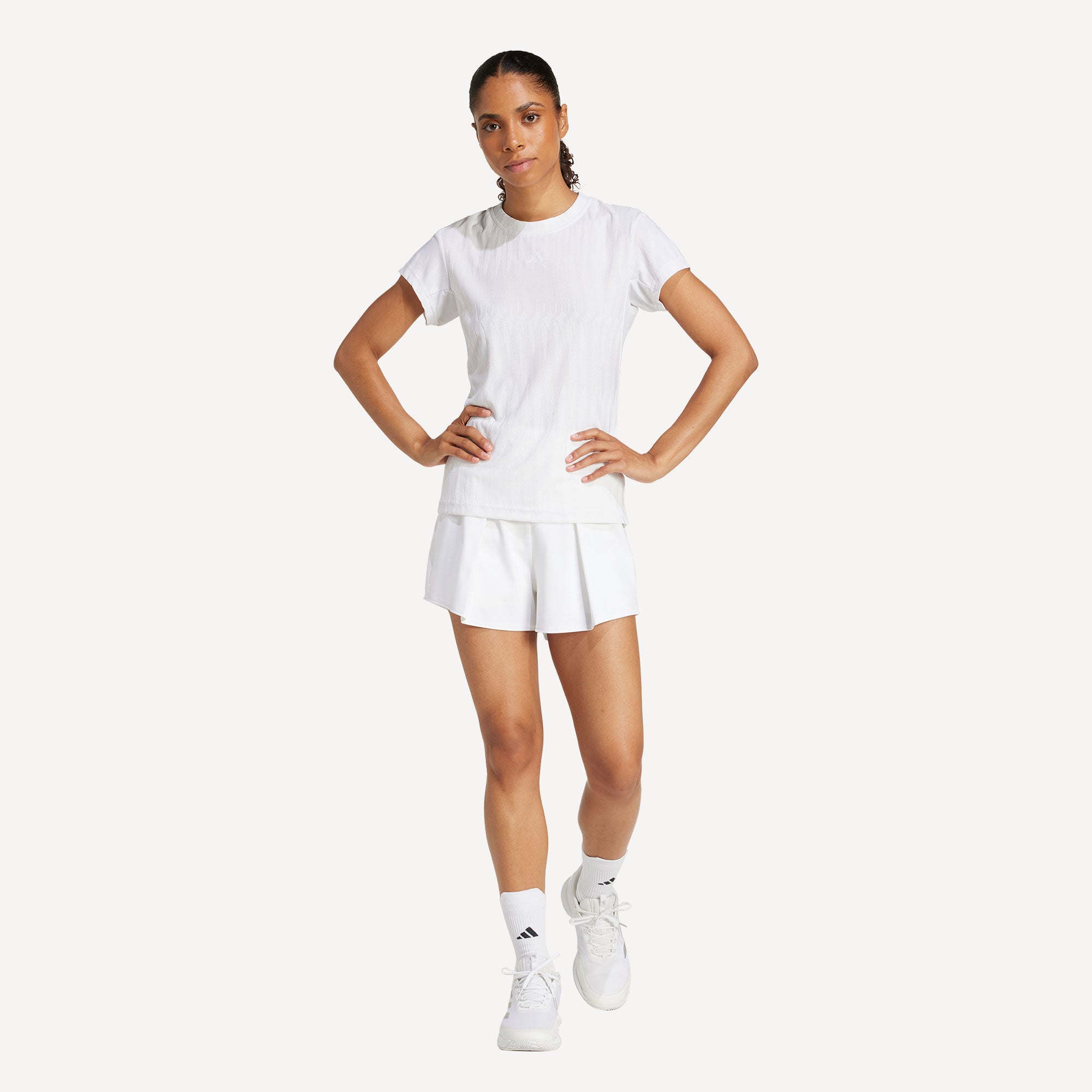 adidas Gameset Women's Freelift Tennis Shirt - White (4)