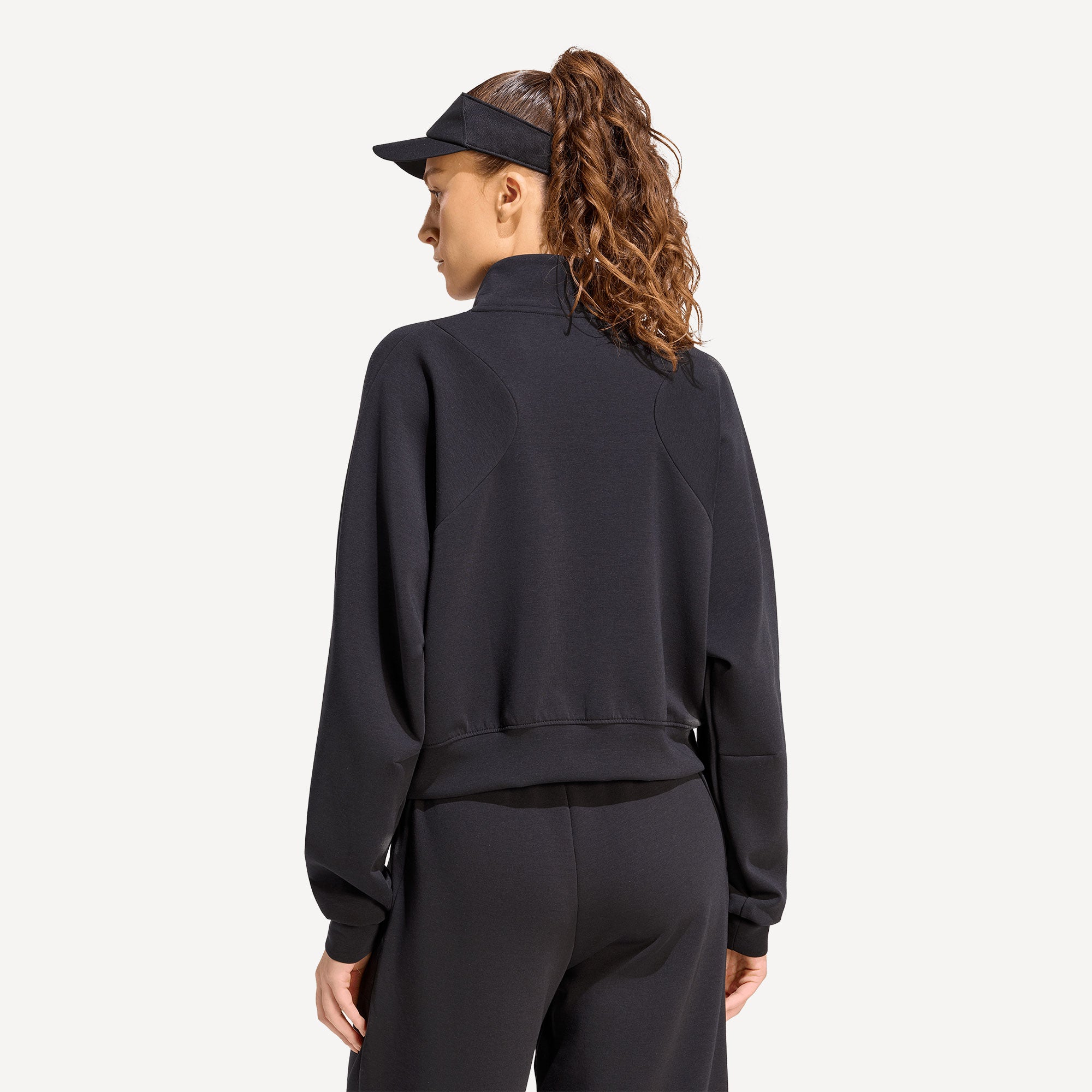 adidas Gameset Women's Half-Zip Tennis Jacket - Black (2)
