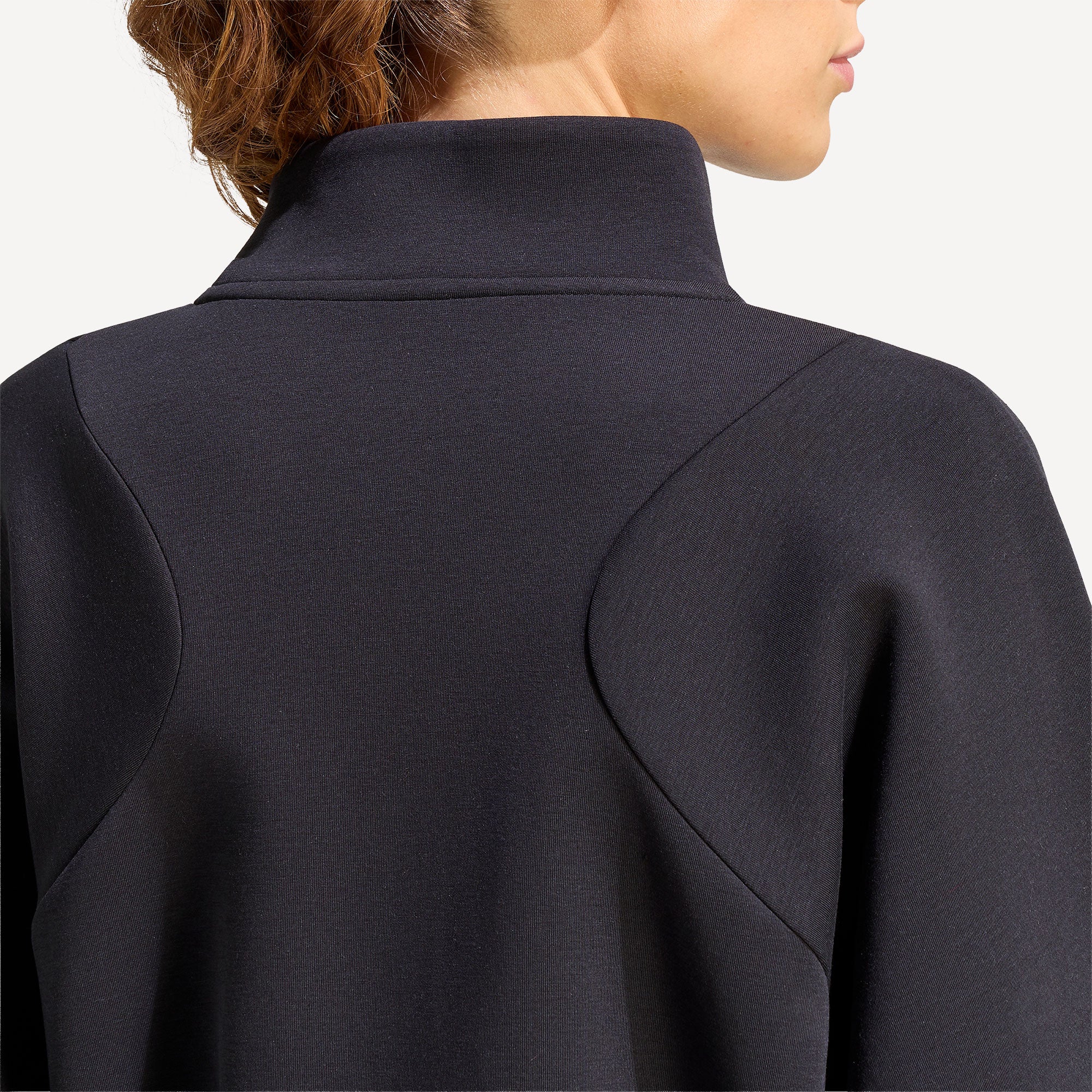 adidas Gameset Women's Half-Zip Tennis Jacket - Black (5)