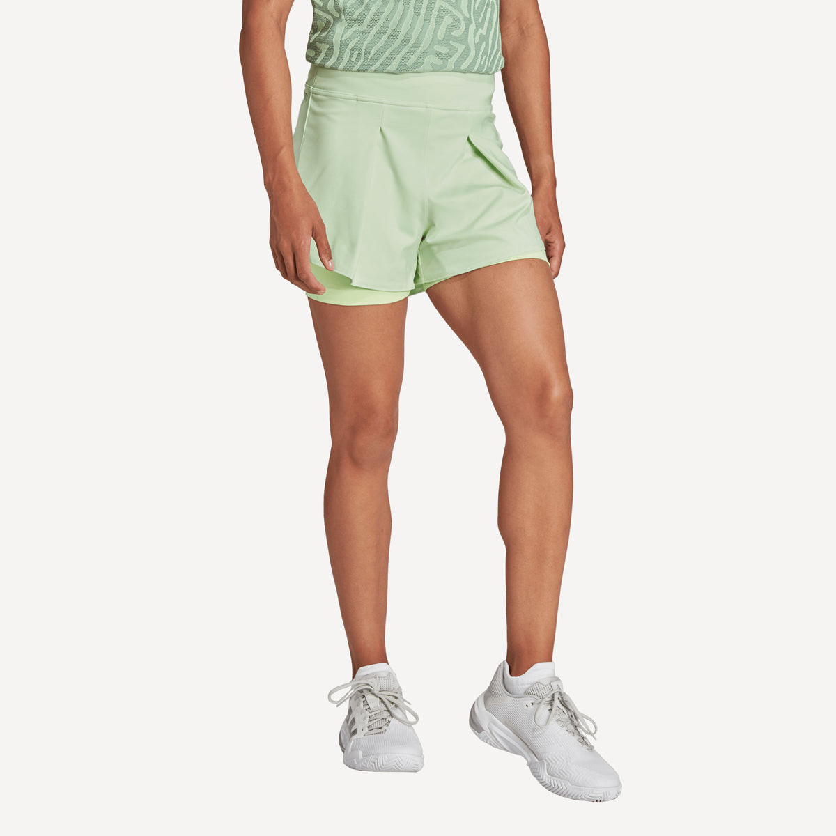 adidas Gameset Women's Match Tennis Shorts - Green | Tennis Only
