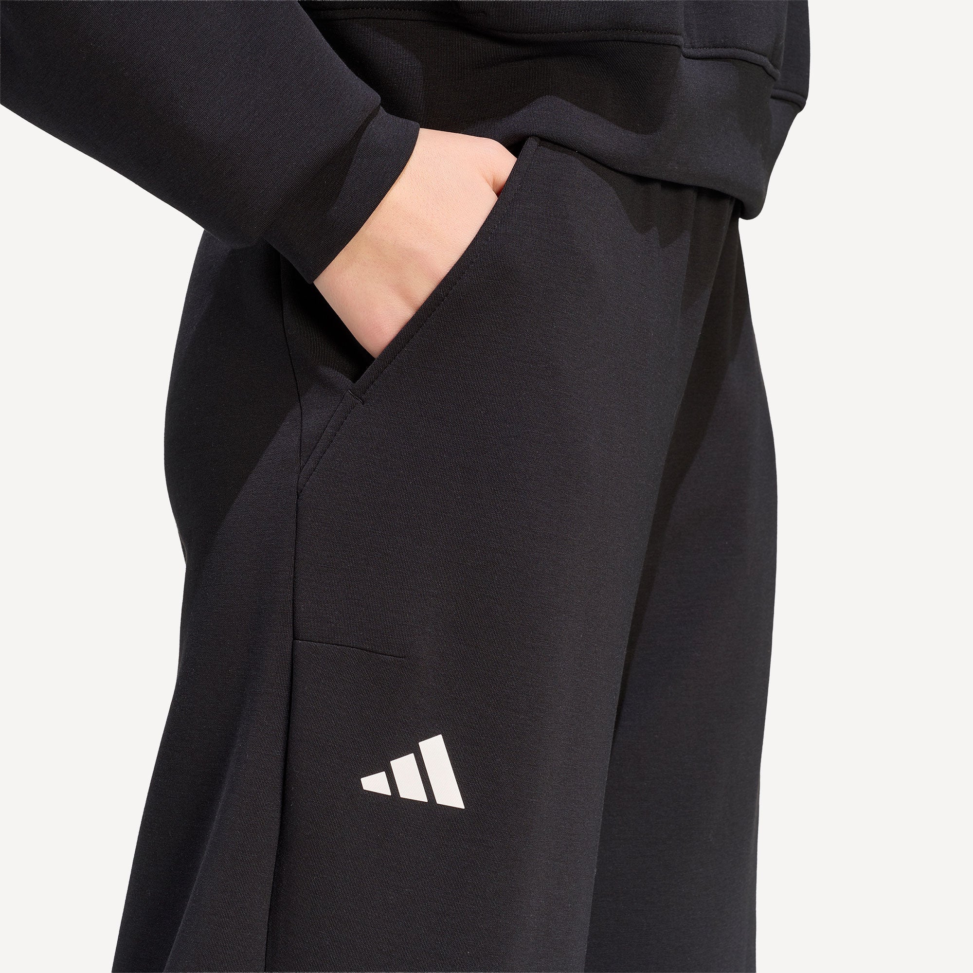 adidas Gameset Women's Wide Leg Tennis Pants - Black (4)