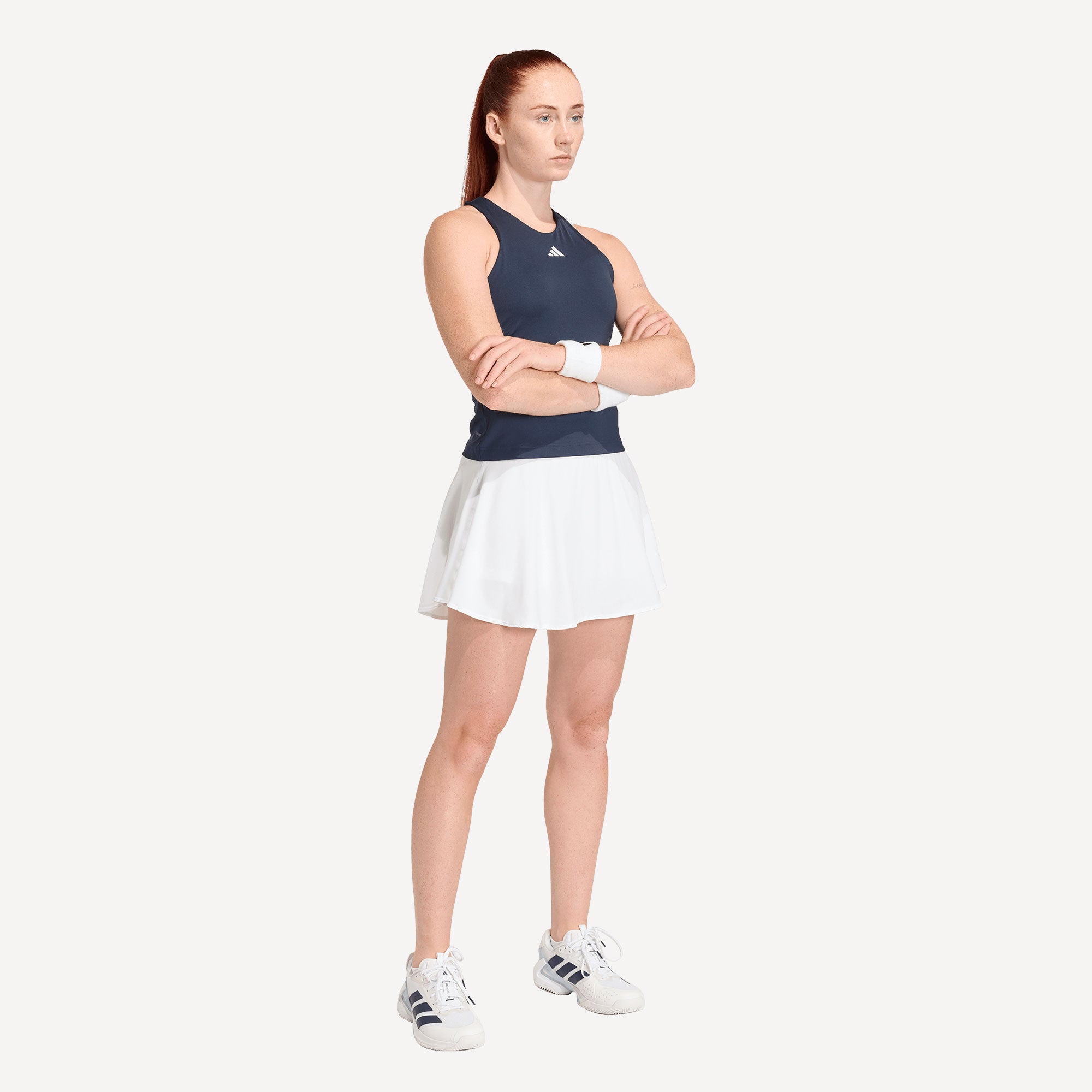 adidas Gameset Women's Midi Tennis Tank - Dark Blue (3)
