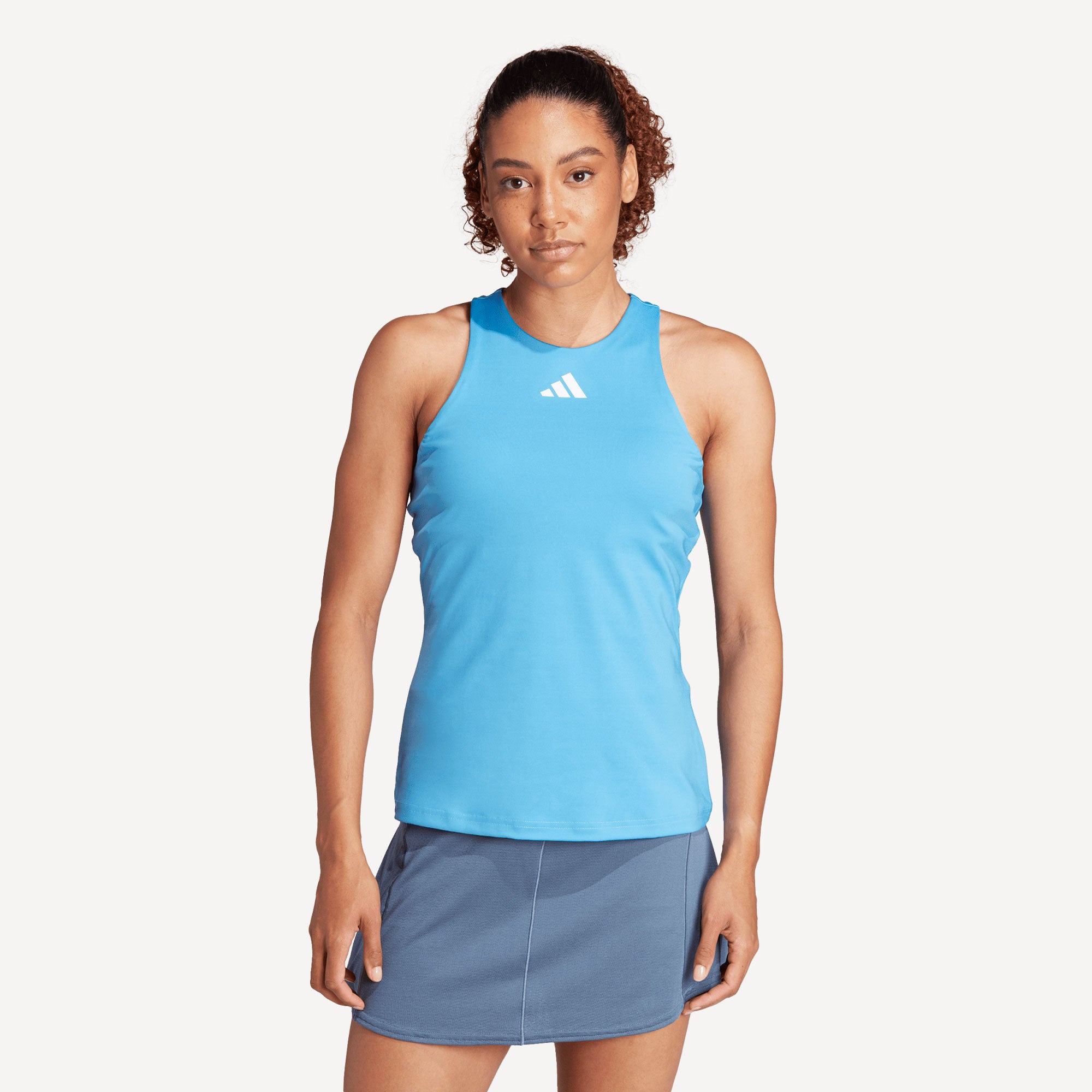 adidas Gameset Women's Y Tennis Tank - Blue (1)