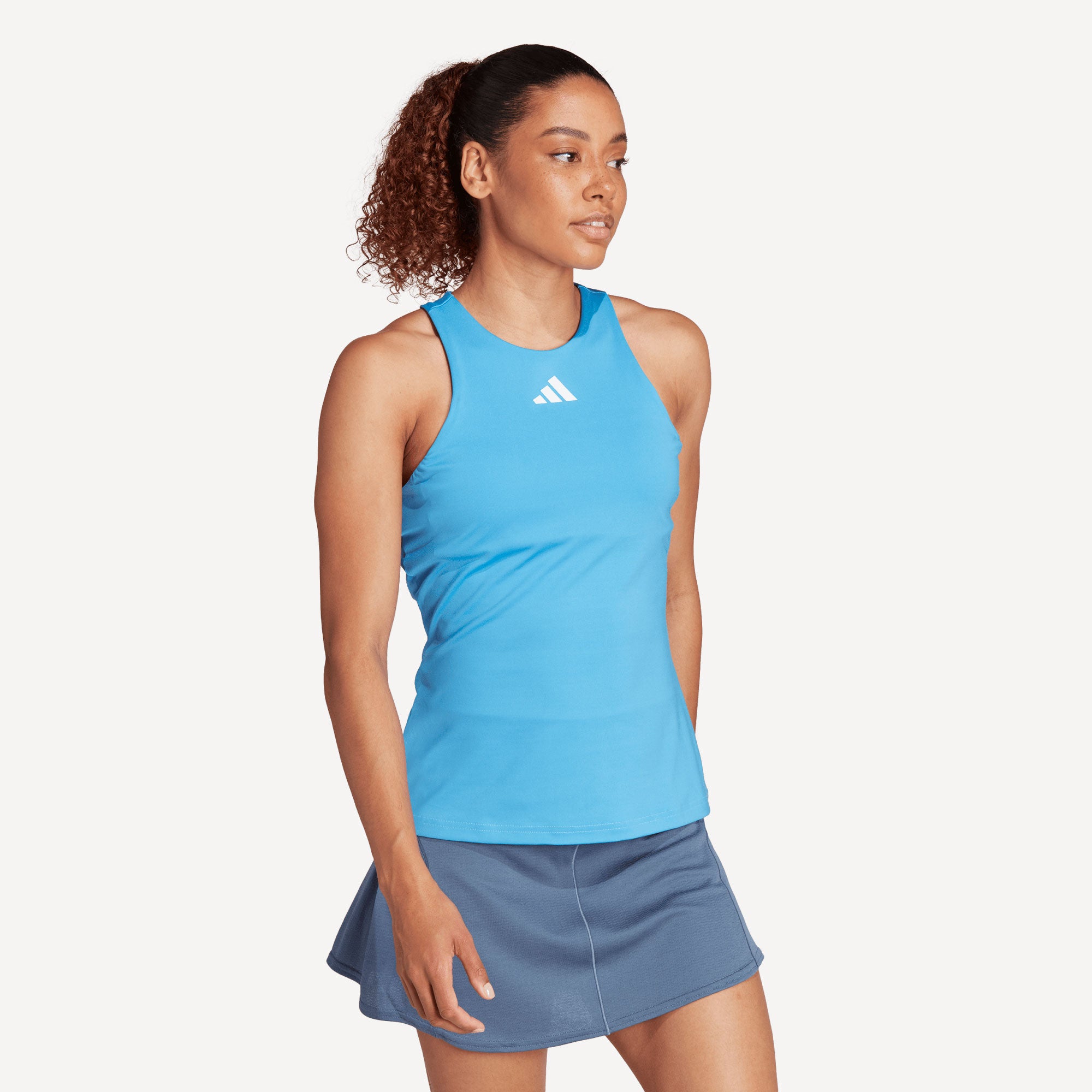 adidas Gameset Women's Y Tennis Tank - Blue (3)