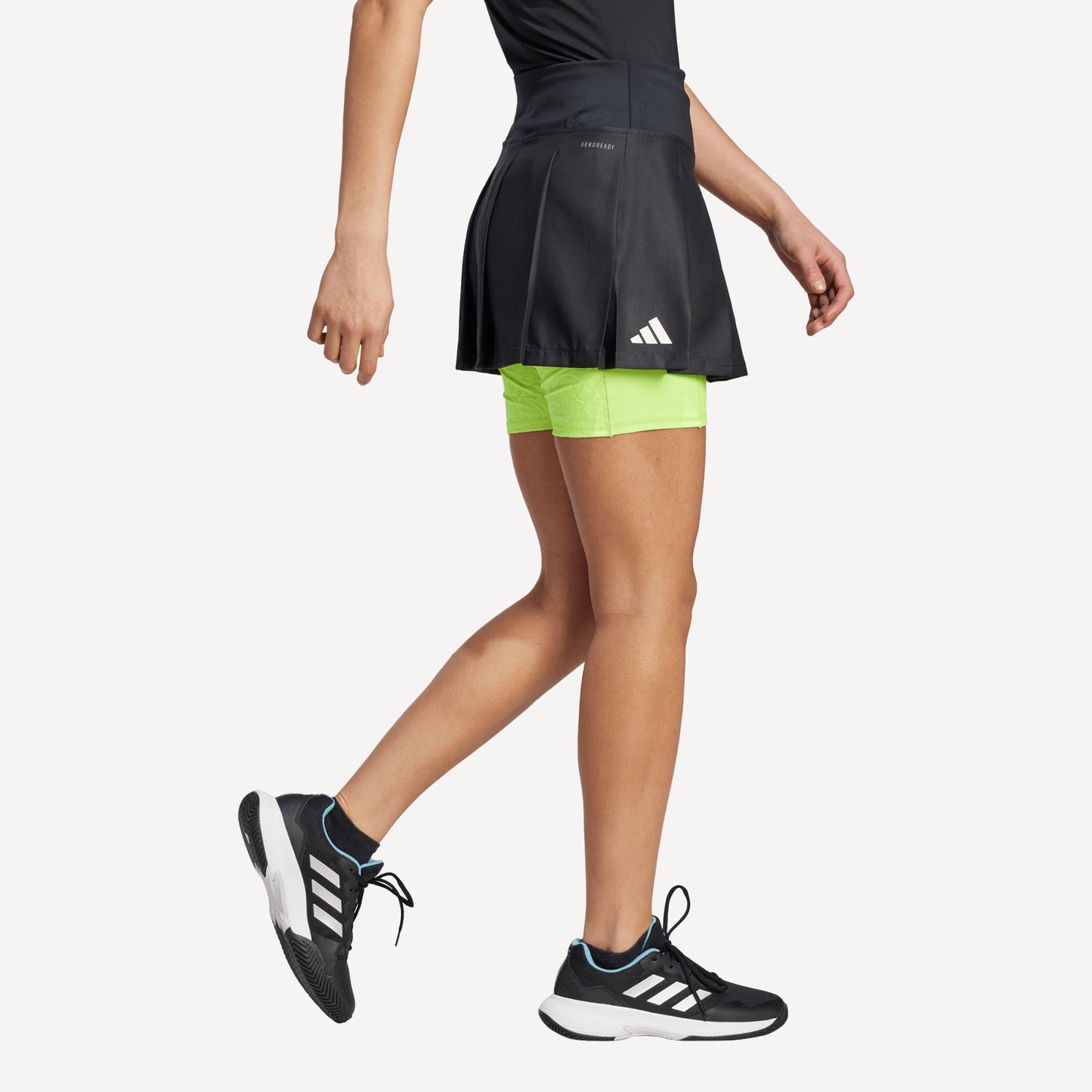 adidas London Pro Women's Pleated Tennis Skirt Black (3)