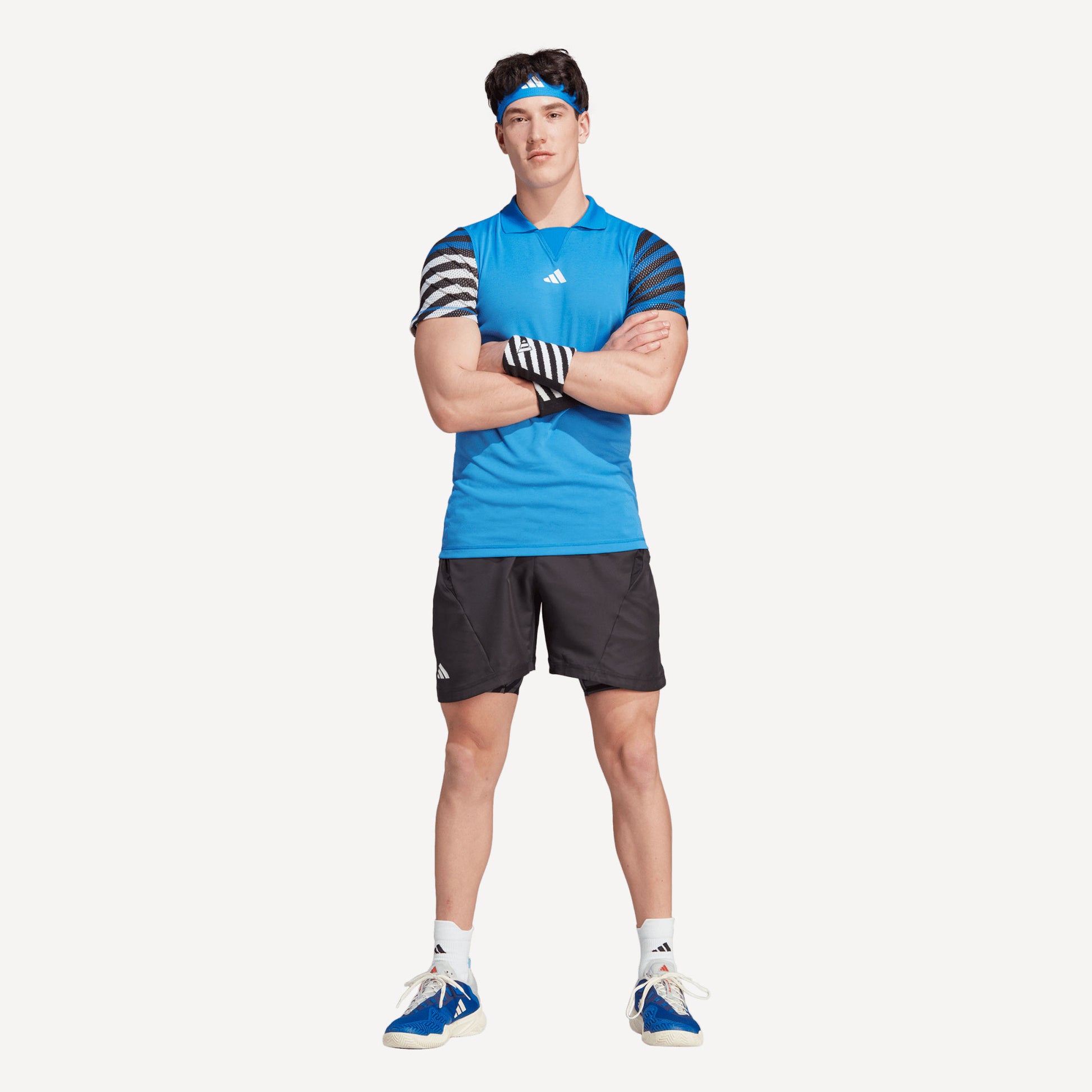 adidas New York Pro Men's 2IN1 Tennis Shorts Black (3)