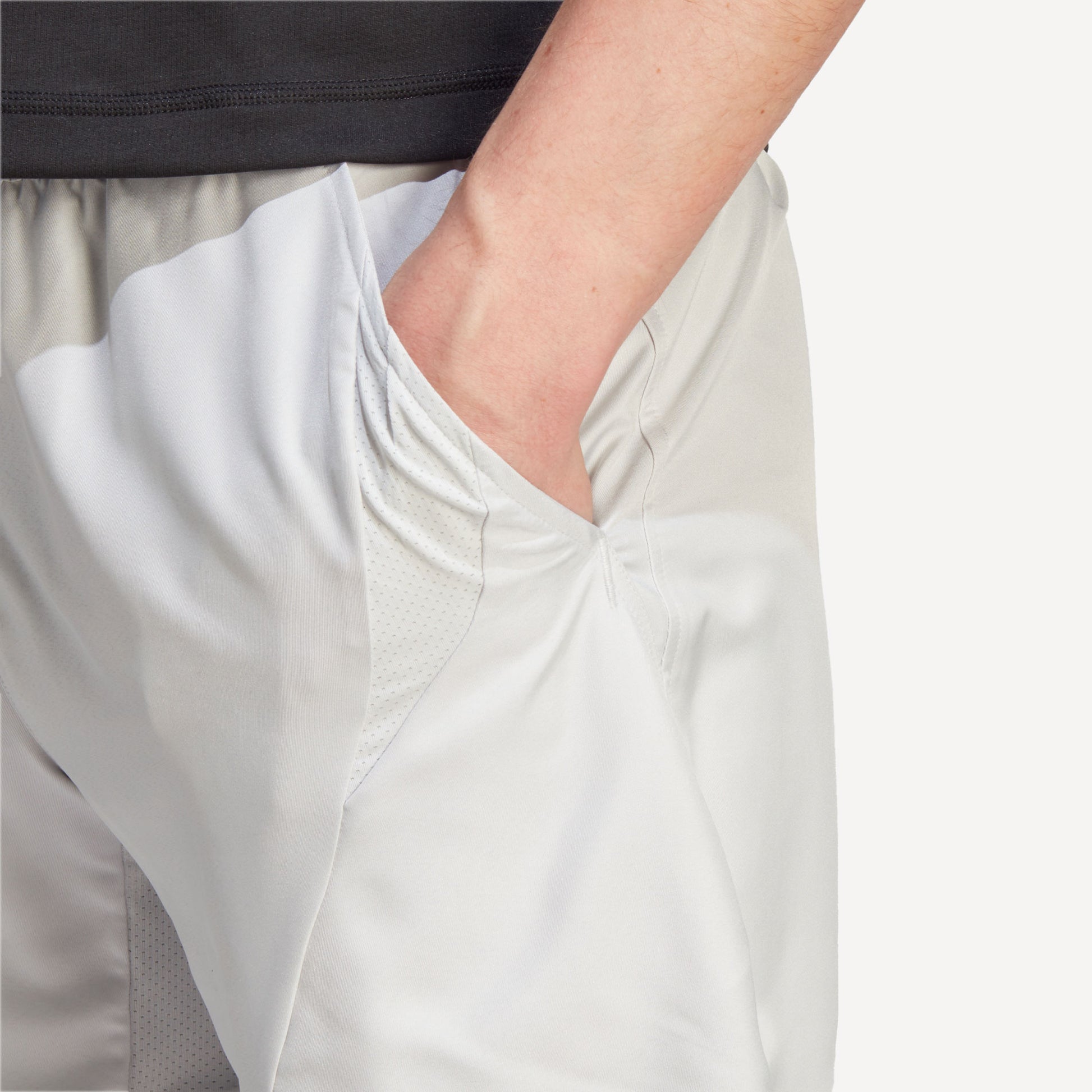 adidas New York Pro Men's 2IN1 Tennis Shorts Grey (6)