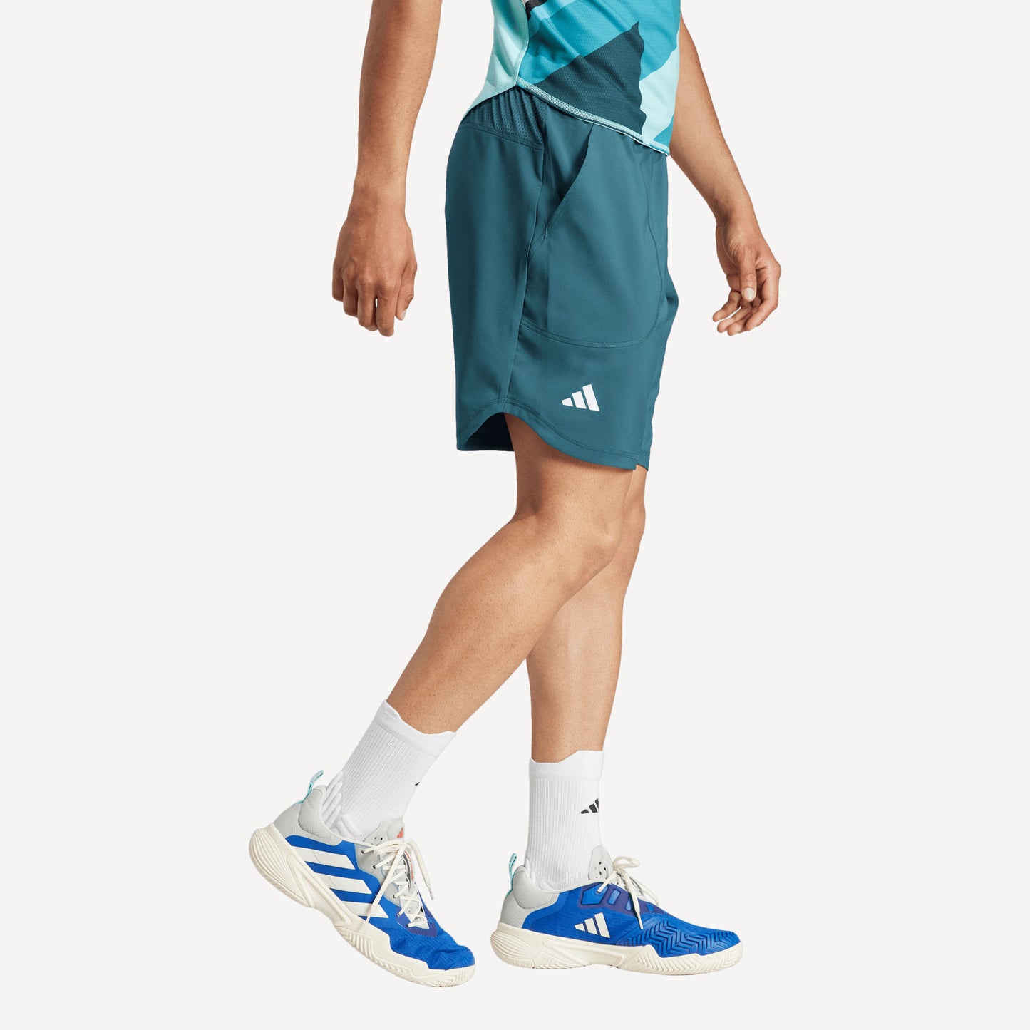 adidas New York Pro Men's 9-Inch Tennis Shorts Green (3)