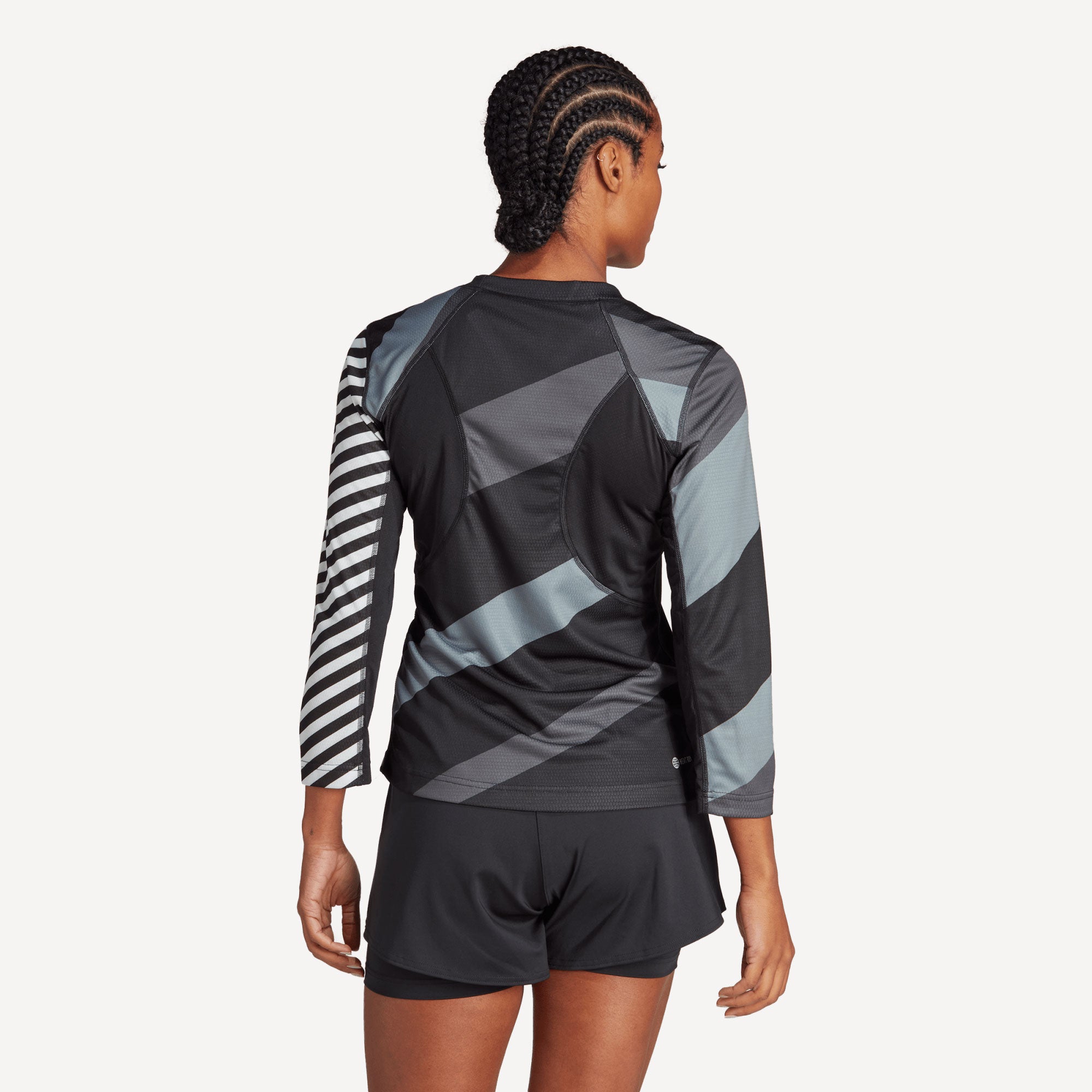 adidas New York Pro Women's 3/4 Long Sleeve Tennis Shirt Black (2)