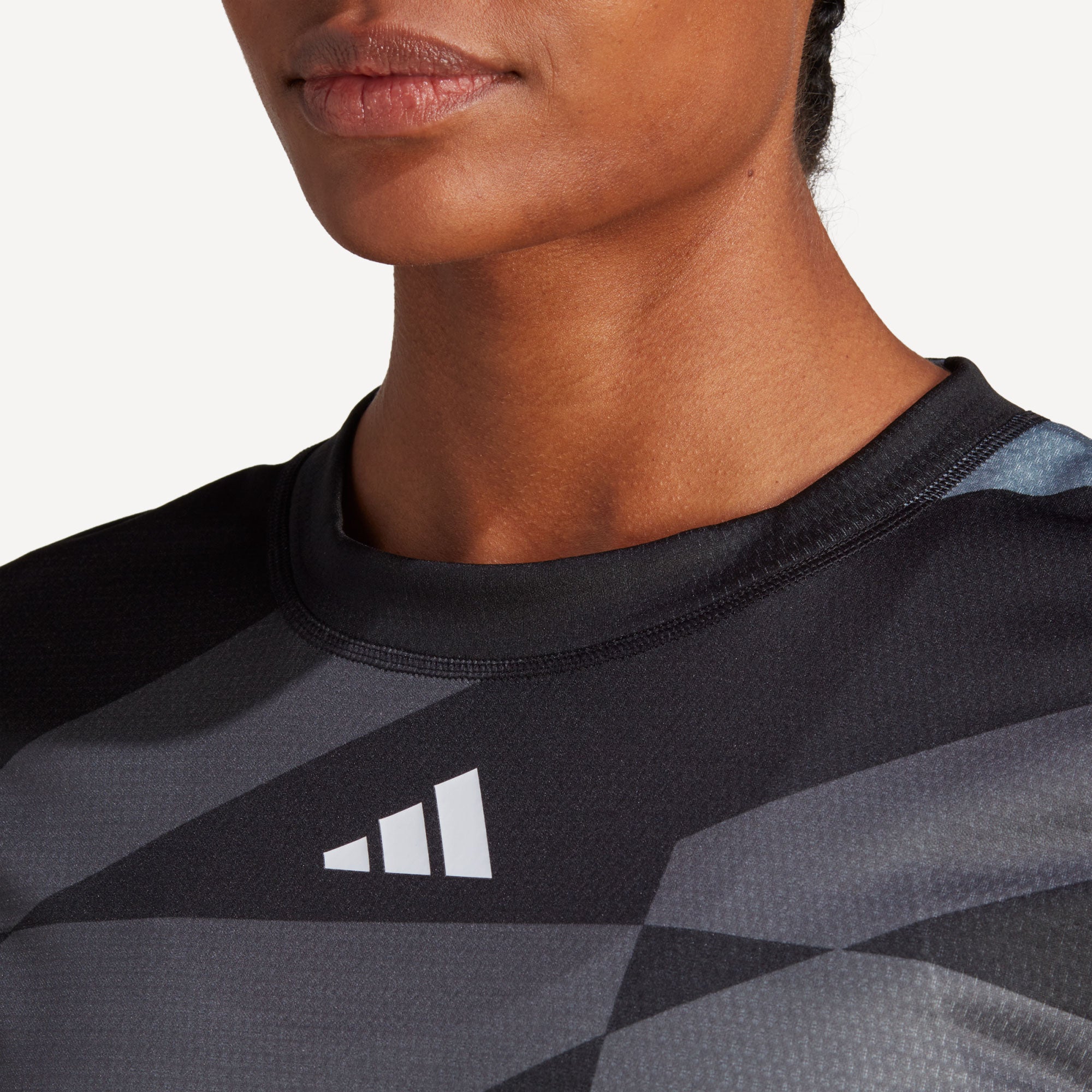 adidas New York Pro Women's 3/4 Long Sleeve Tennis Shirt Black (6)