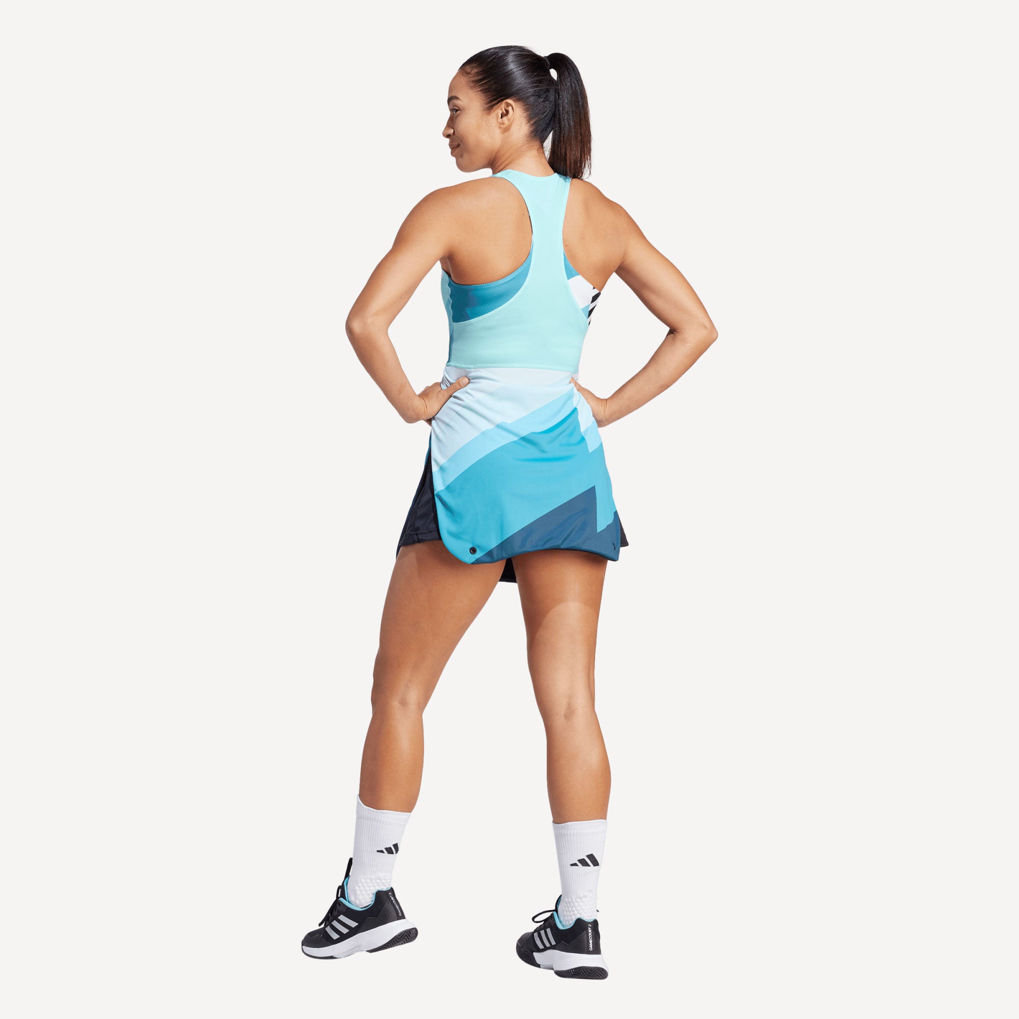 adidas New York Pro Women's Transformative Tennis Dress Blue (2)