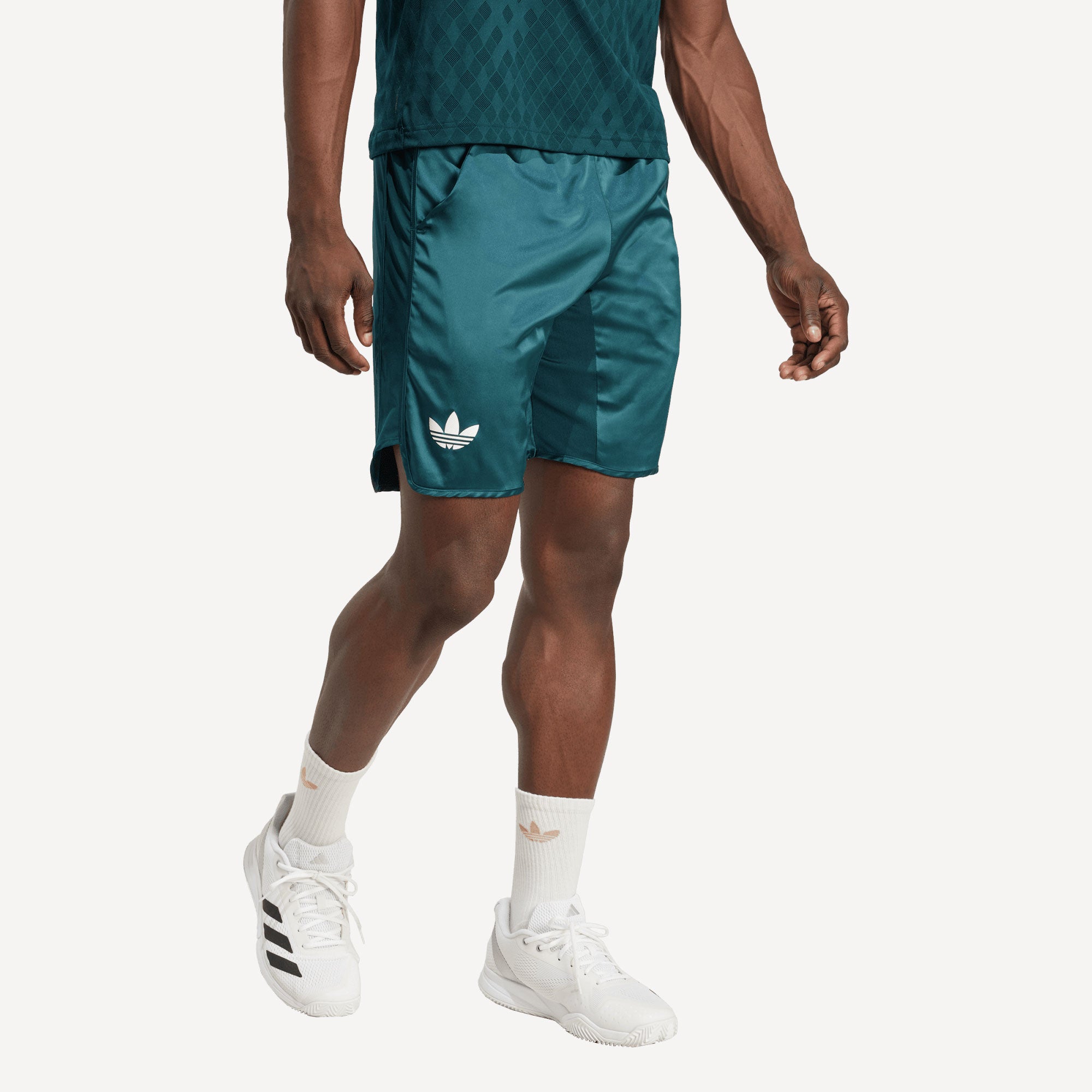 adidas Originals Pro London Men's Ergo 9-Inch Tennis Shorts - Green (3)