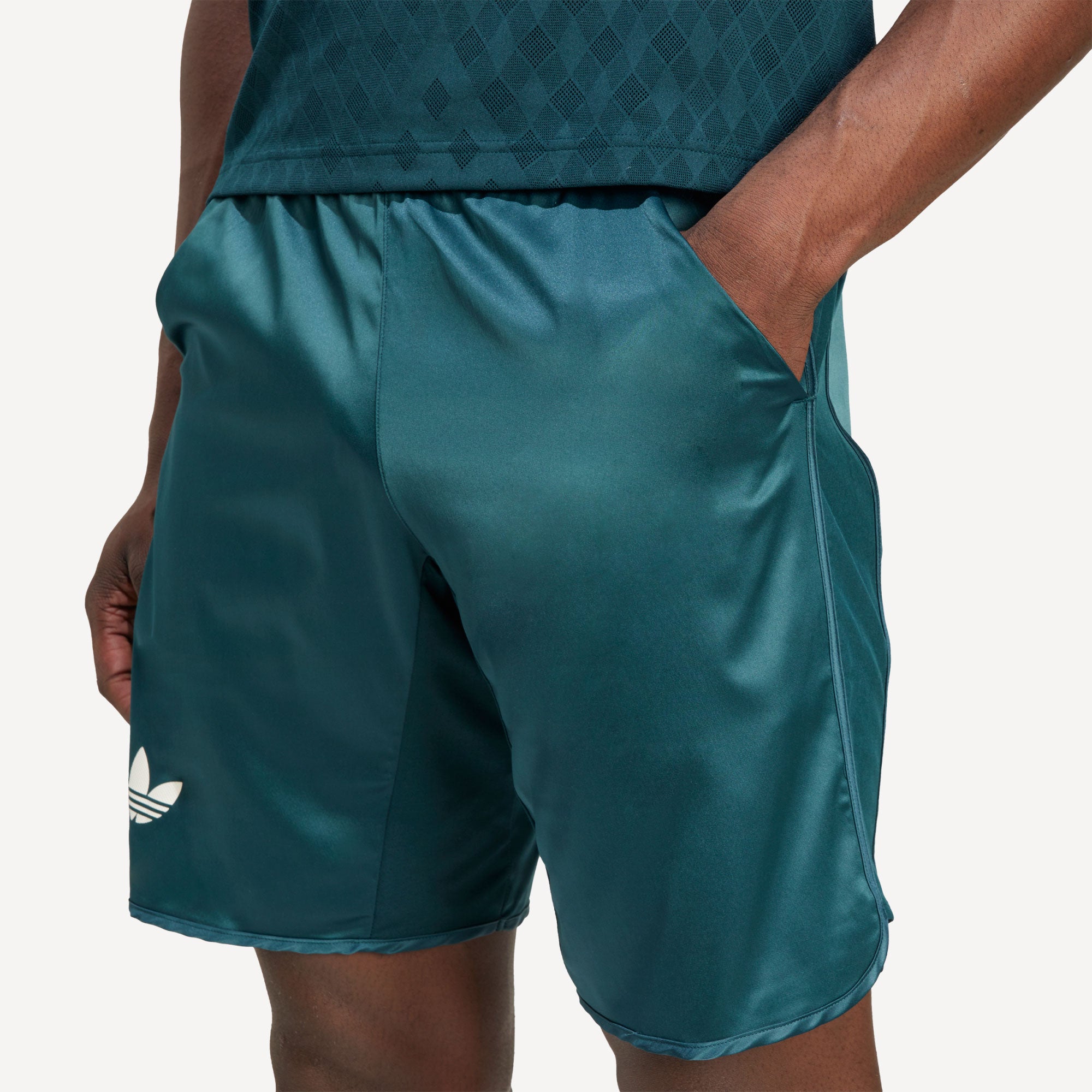 adidas Originals Pro London Men's Ergo 9-Inch Tennis Shorts - Green (4)