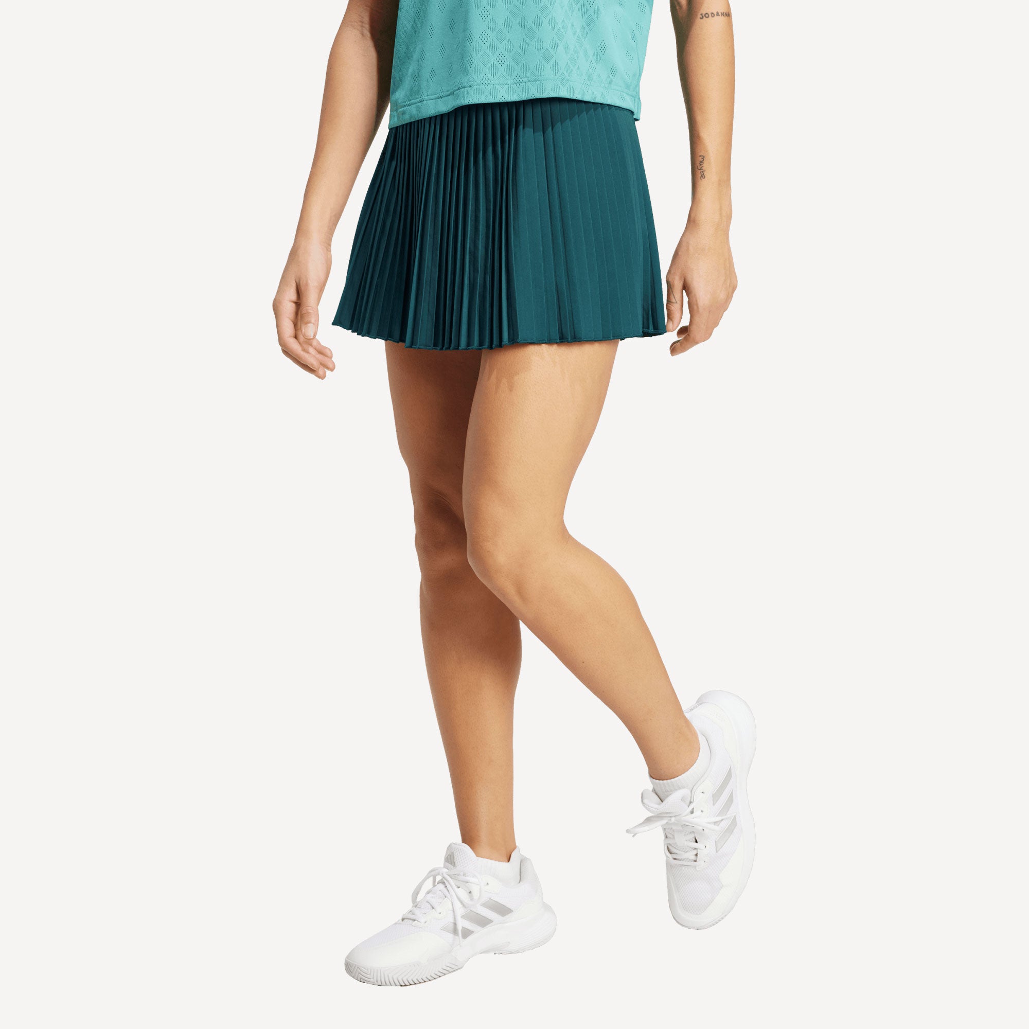 adidas Originals Pro London Women's Pleated Tennis Skirt - Green (1)