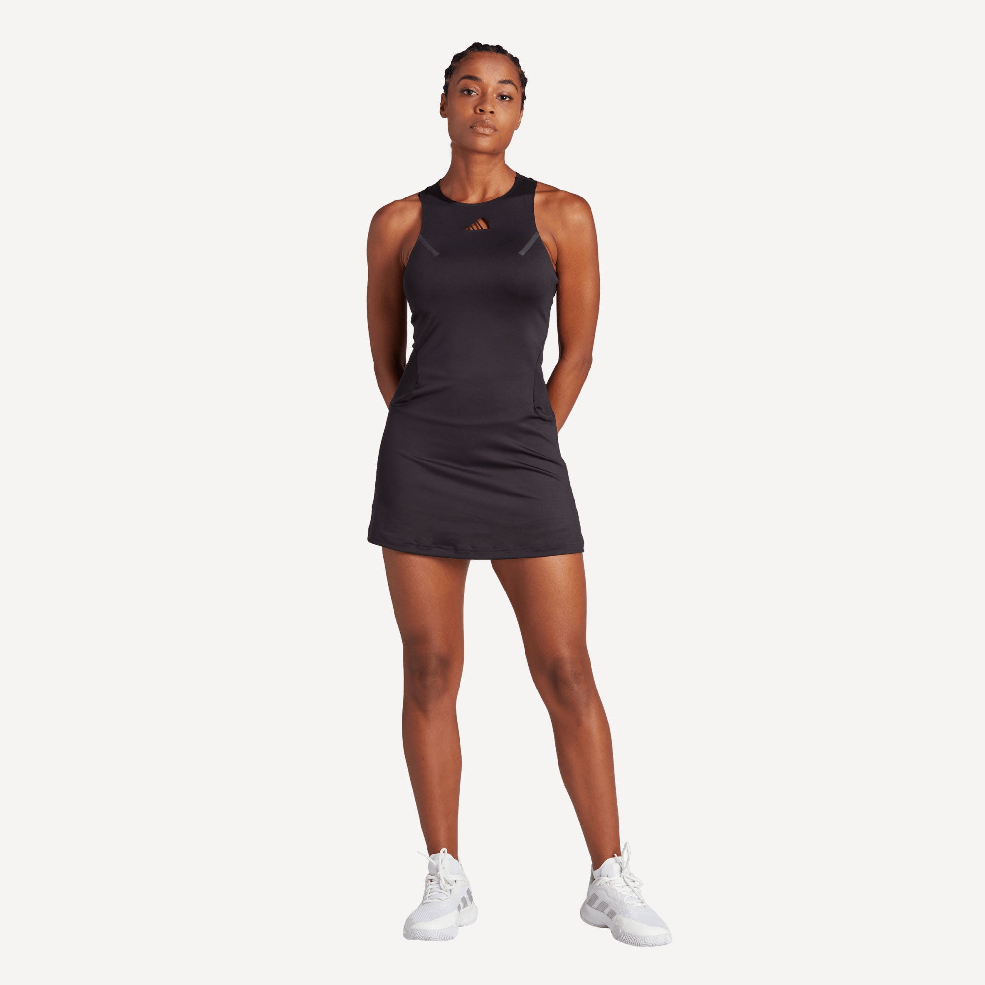 adidas Premium Women's Tennis Dress Black (1)