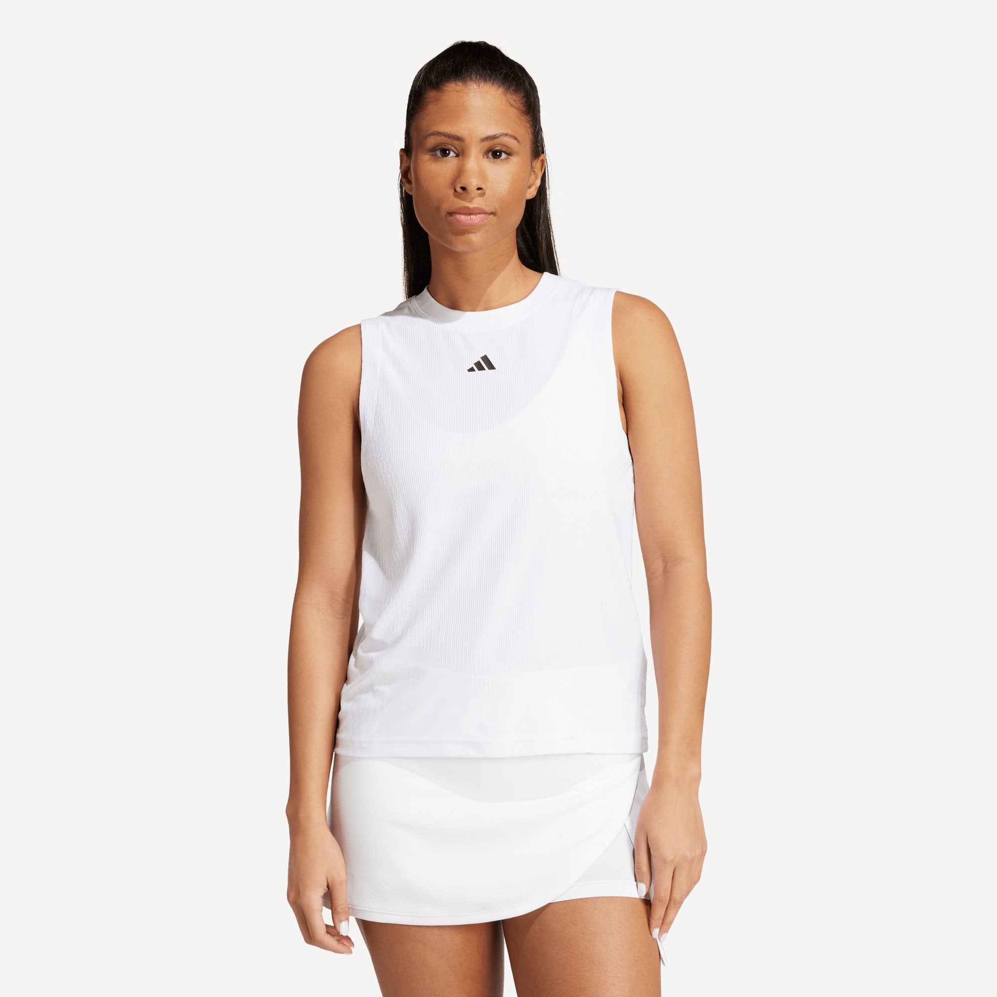 adidas Pro London Women's Match Tennis Tank - White (1)