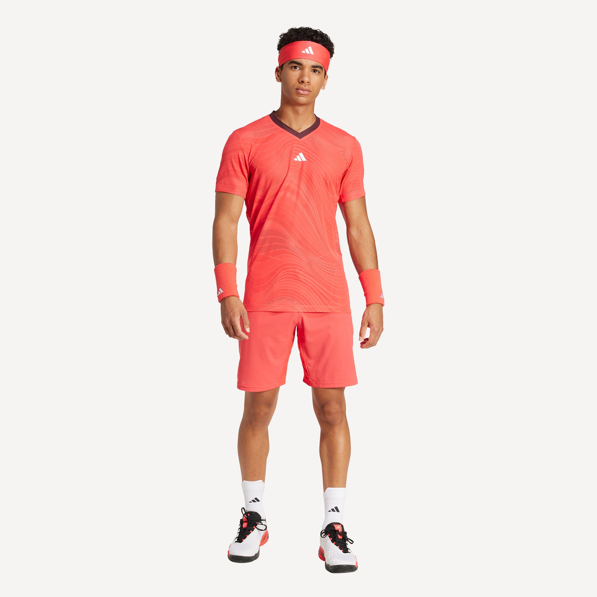 adidas Pro Melbourne Men's Freelift Mesh Tennis Shirt - Red (4)