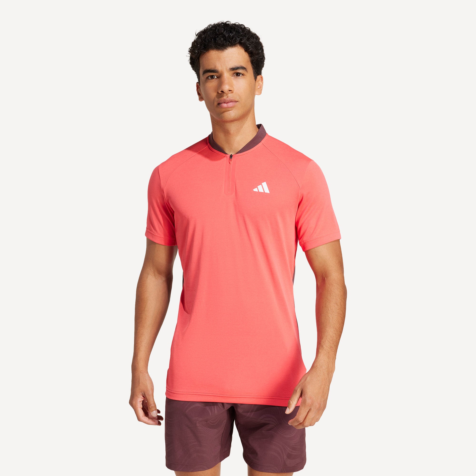 adidas Pro Melbourne Men's Freelift Tennis Polo - Red (1)